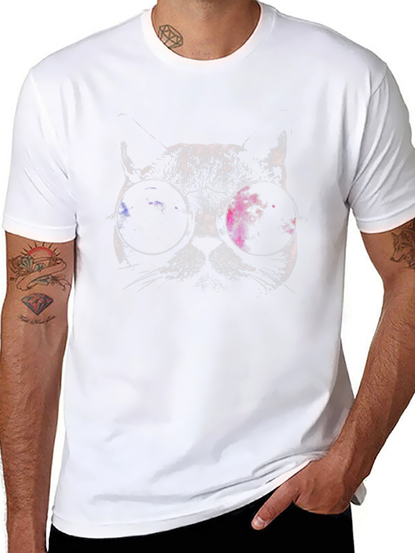 Cool Cat in Shades Graphic Tee