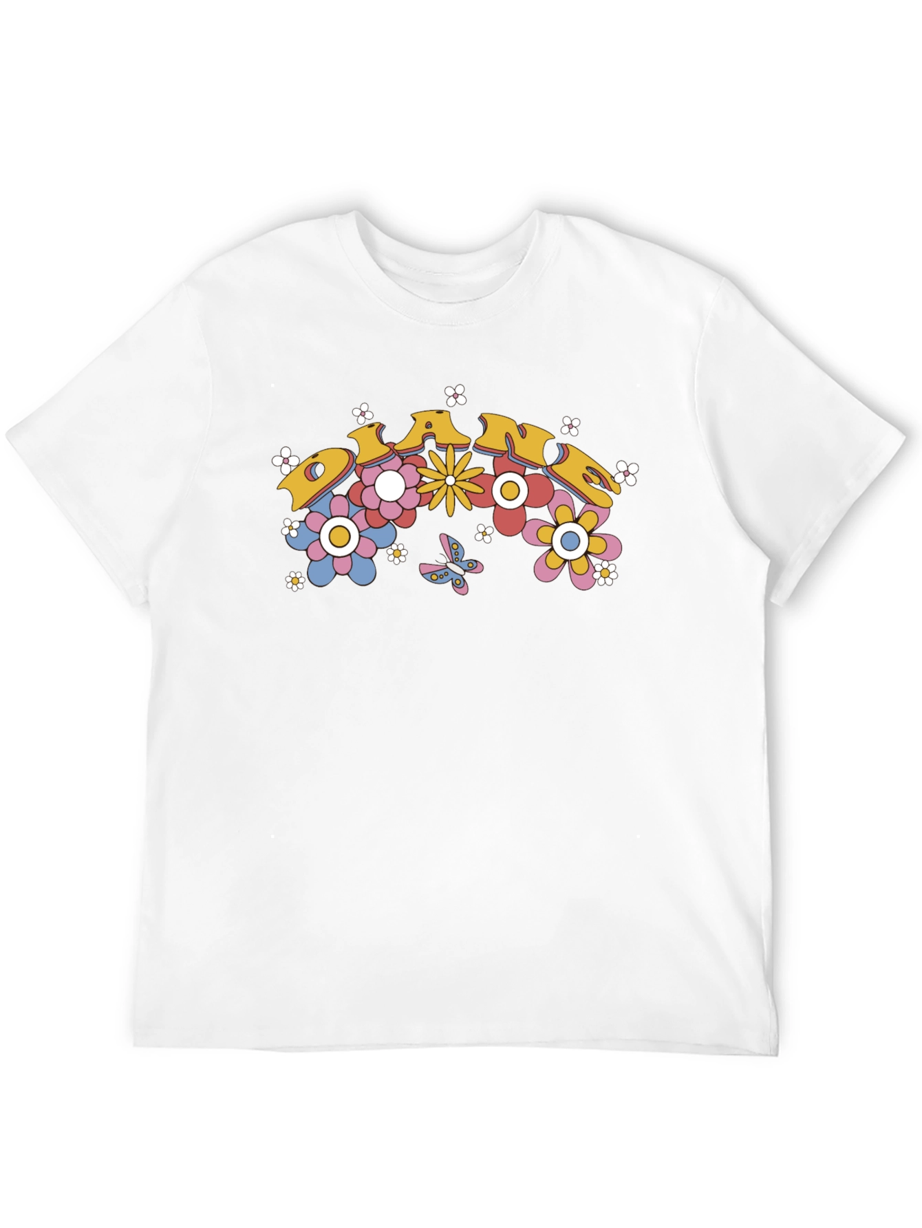 Retro Dance Floral Graphic Tee - Black