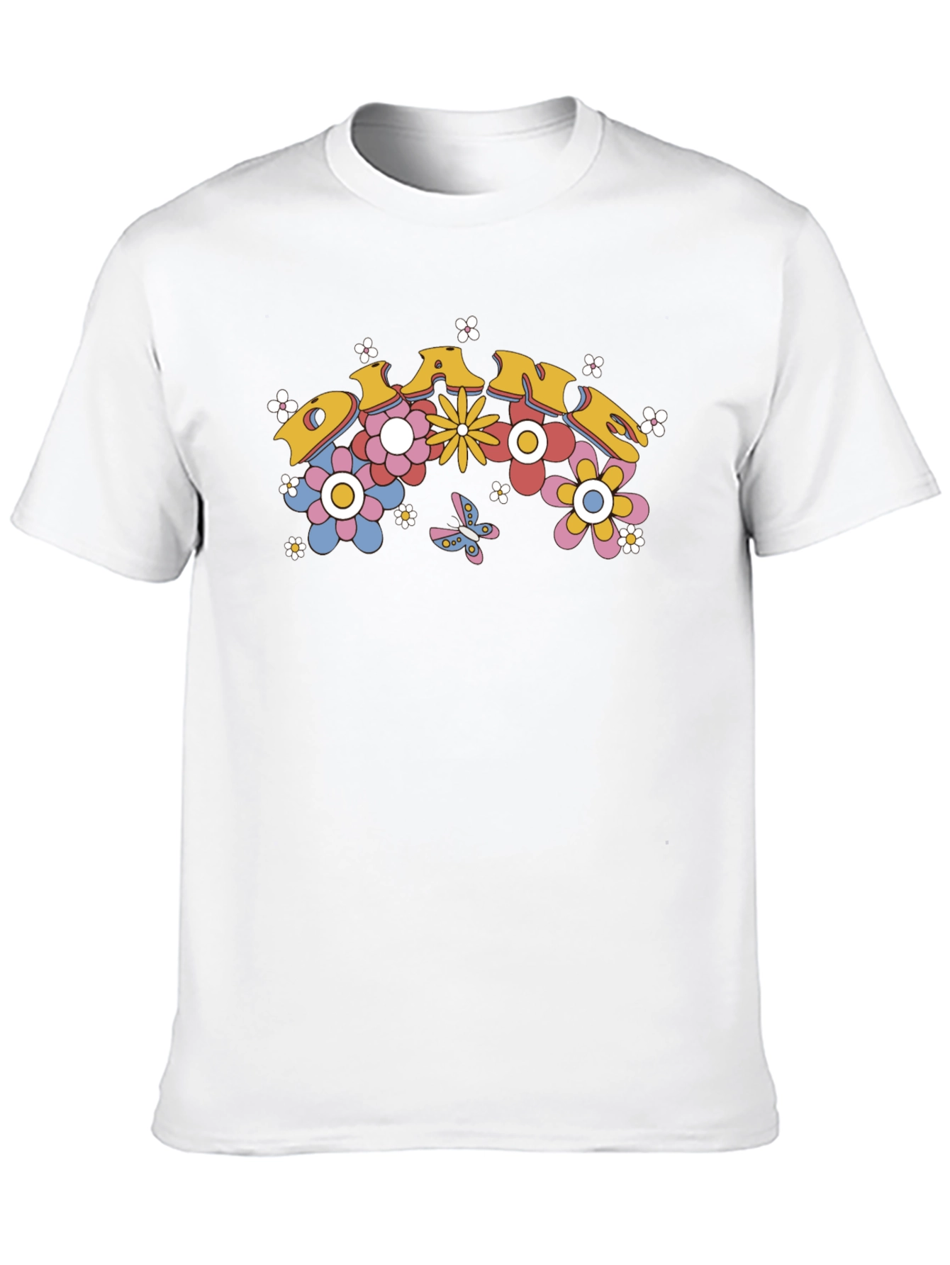 Retro Dance Floral Graphic Tee - Black