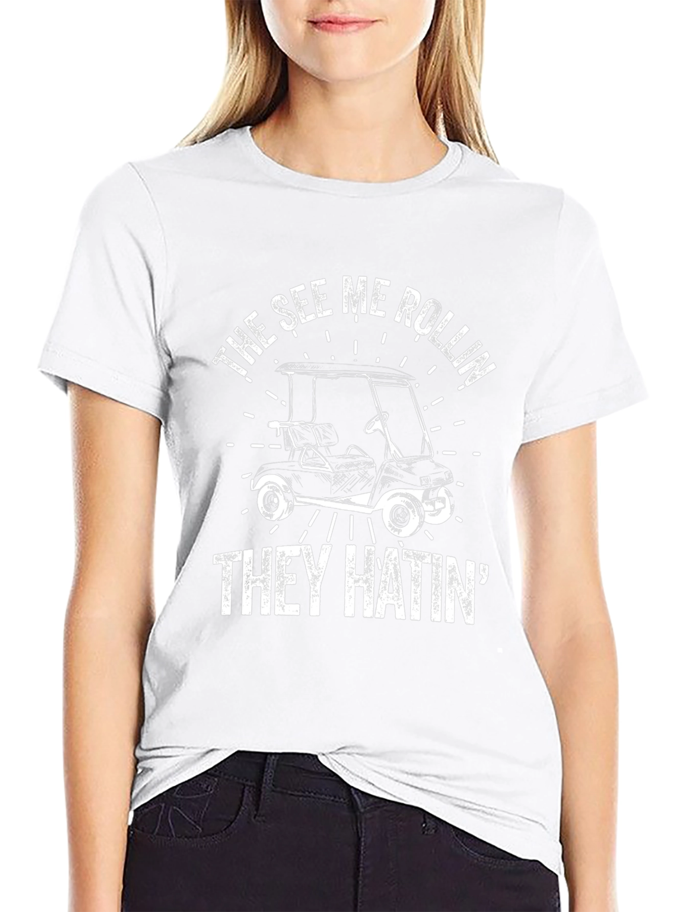 See Me Rollin Golf Cart T-Shirt
