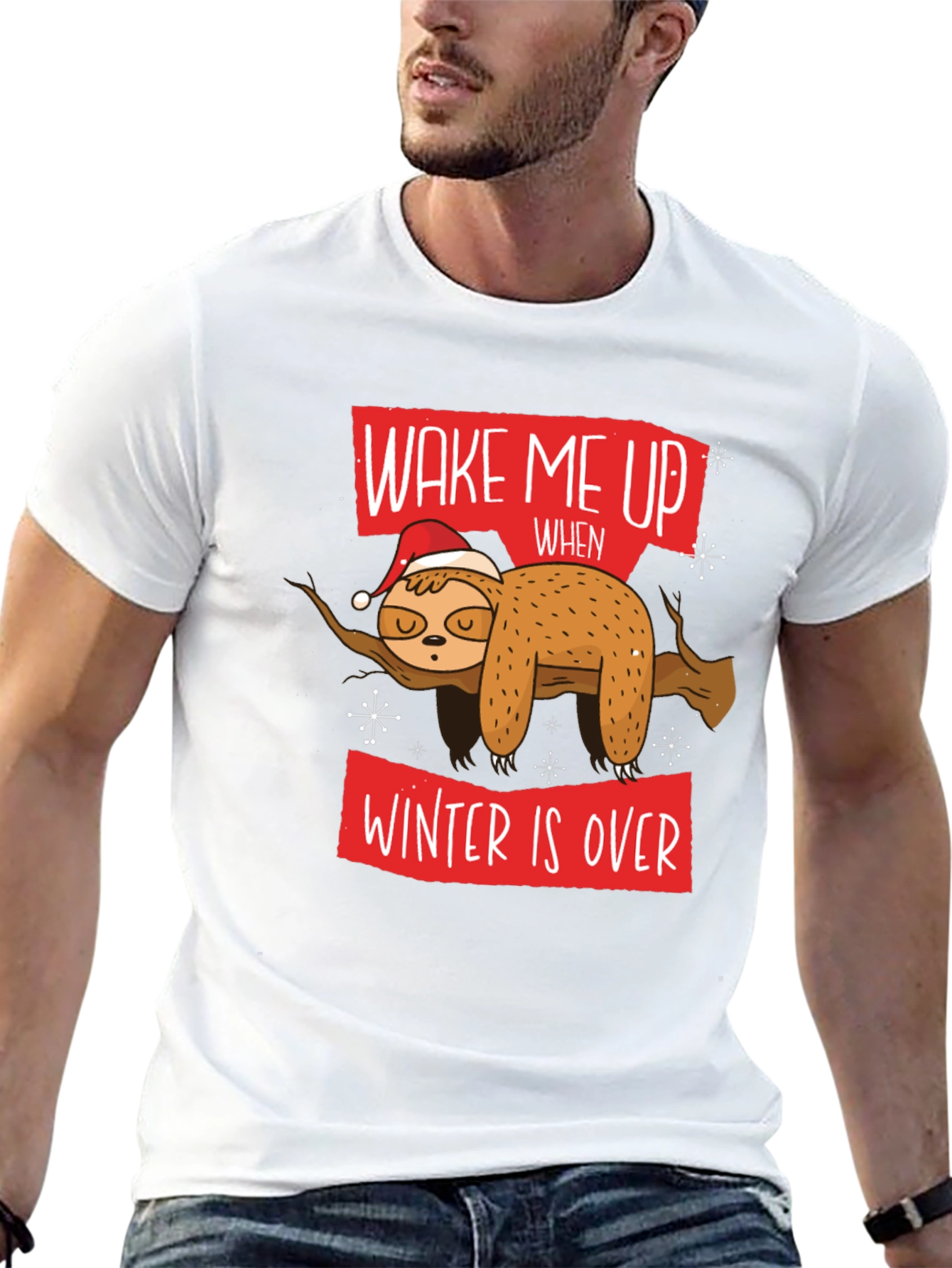 Wake Me Up When Winter Is Over Sloth T-Shirt