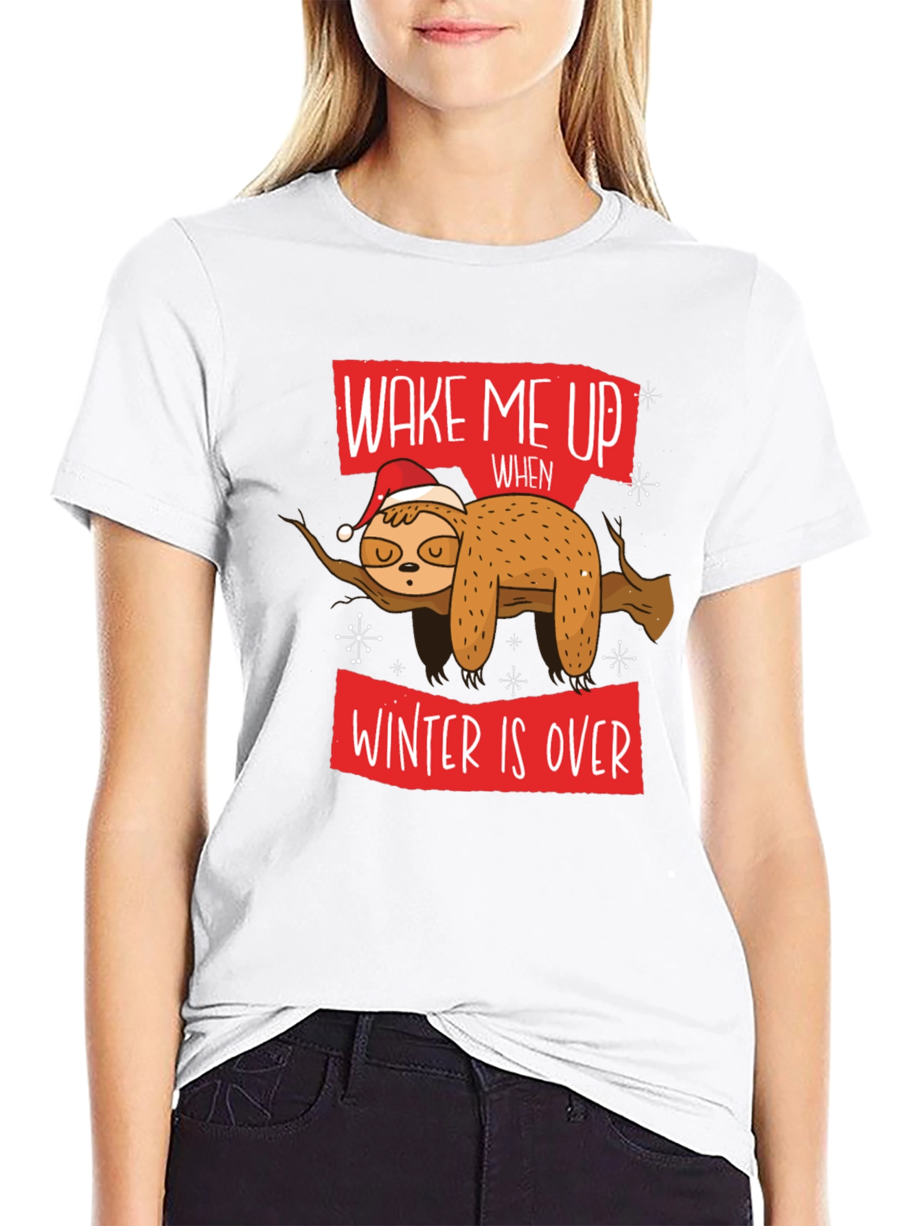Wake Me Up When Winter Is Over Sloth T-Shirt