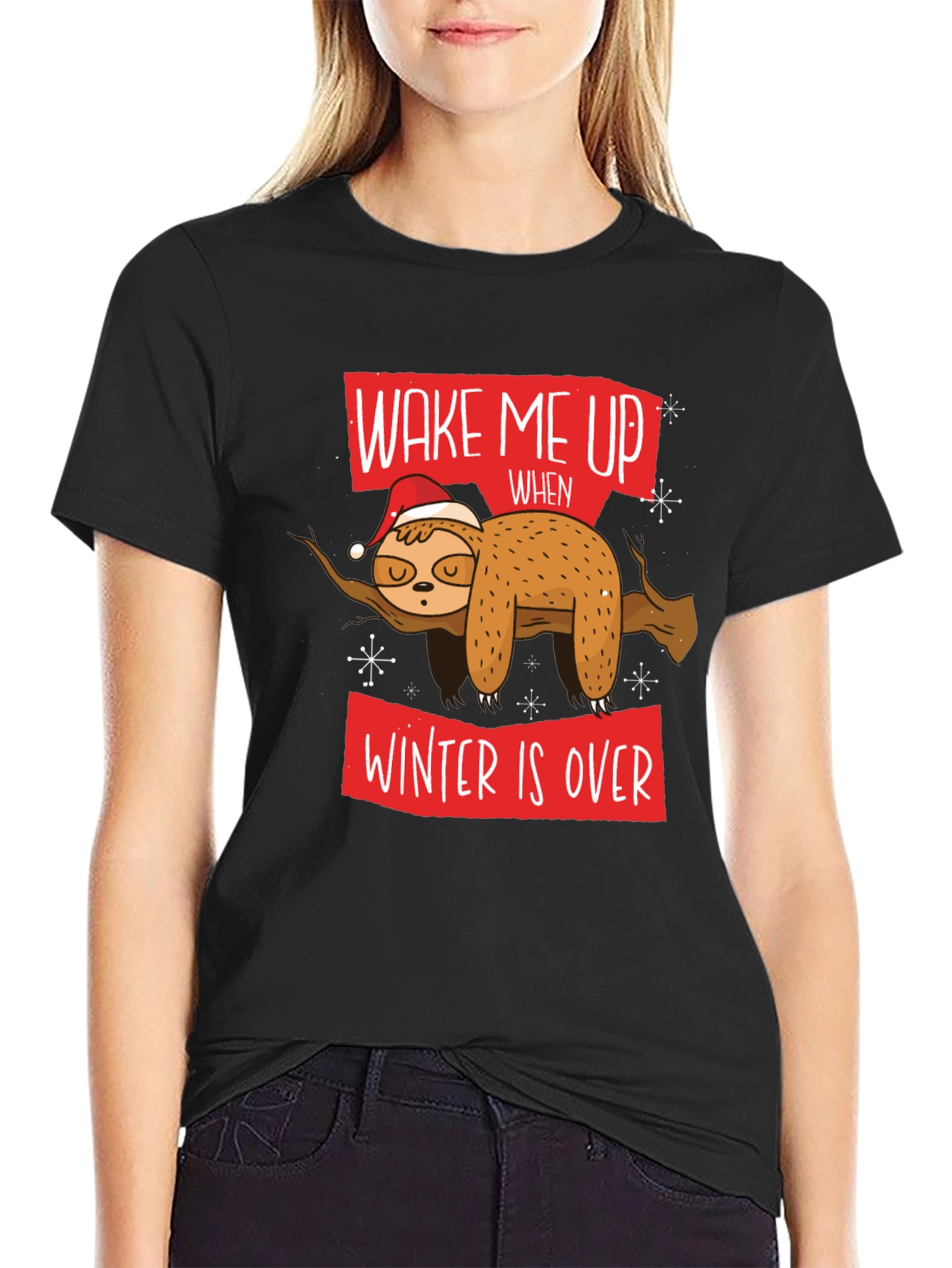 Wake Me Up When Winter Is Over Sloth T-Shirt