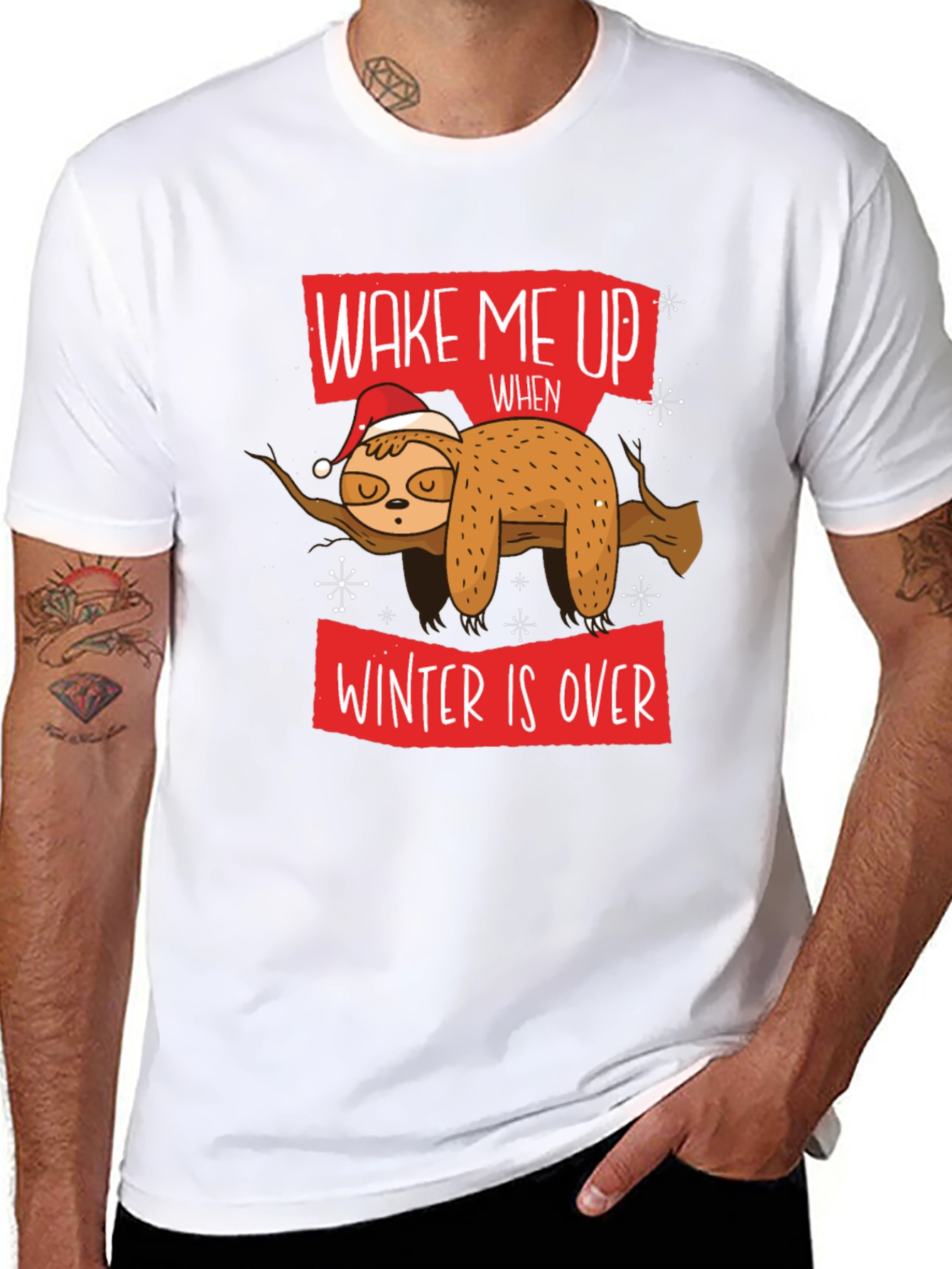 Wake Me Up When Winter Is Over Sloth T-Shirt