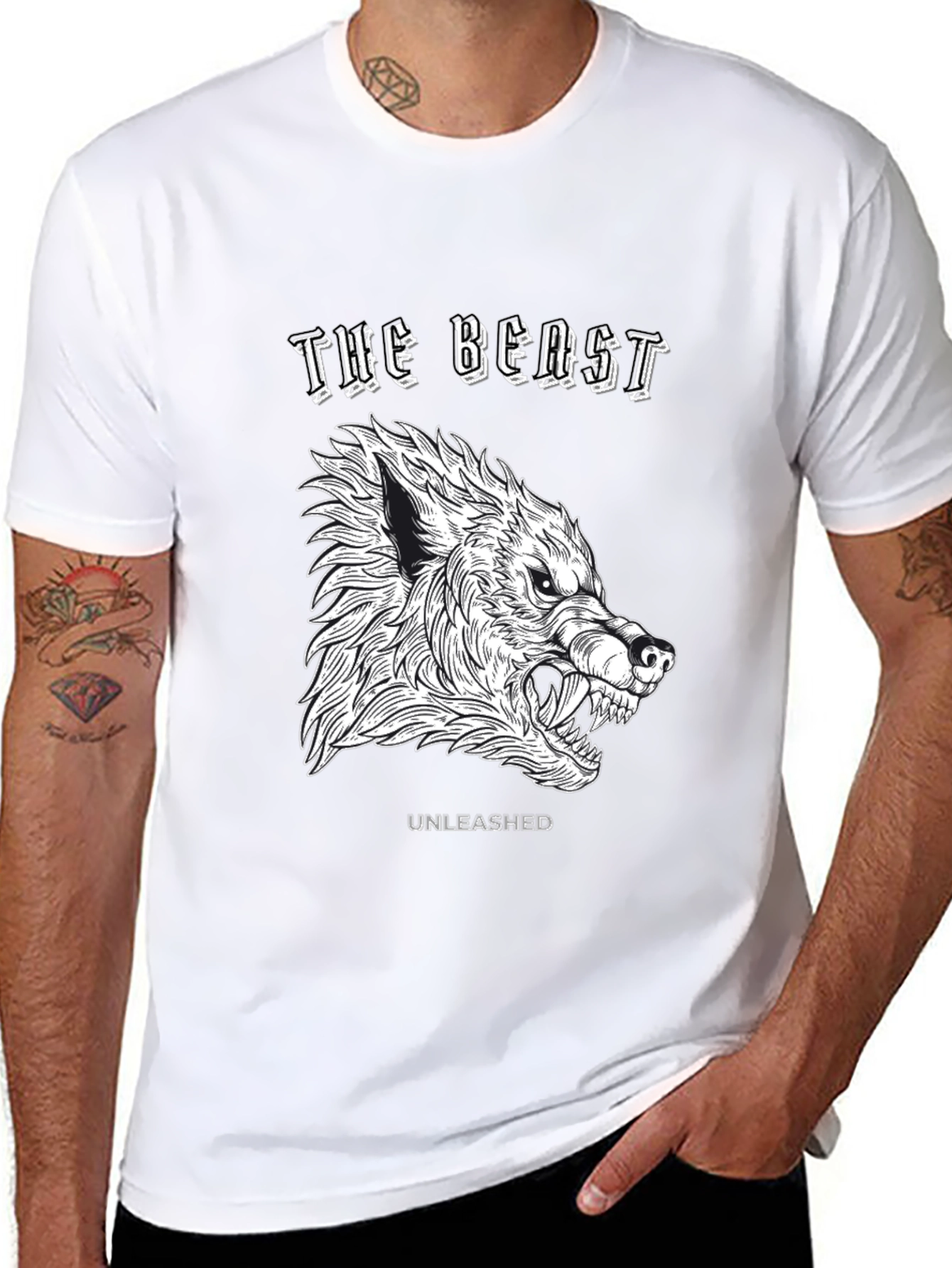 The Beast Unleashed Graphic T-Shirt - Black