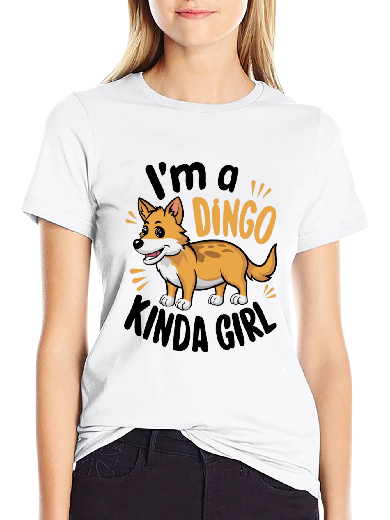 Dingo Kinda Girl T-Shirt: Trendy Animal Lover Tee