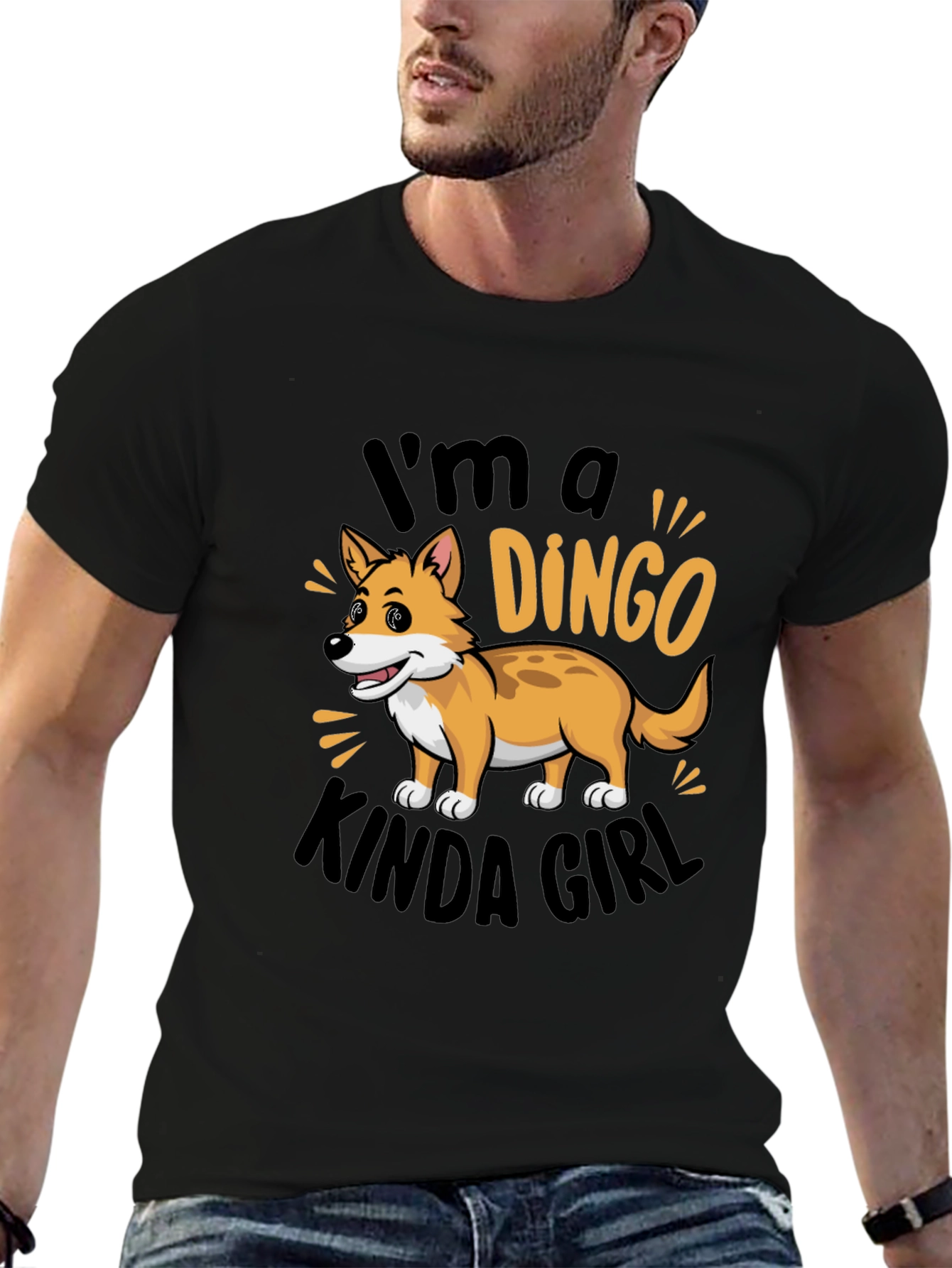 Dingo Kinda Girl T-Shirt: Trendy Animal Lover Tee