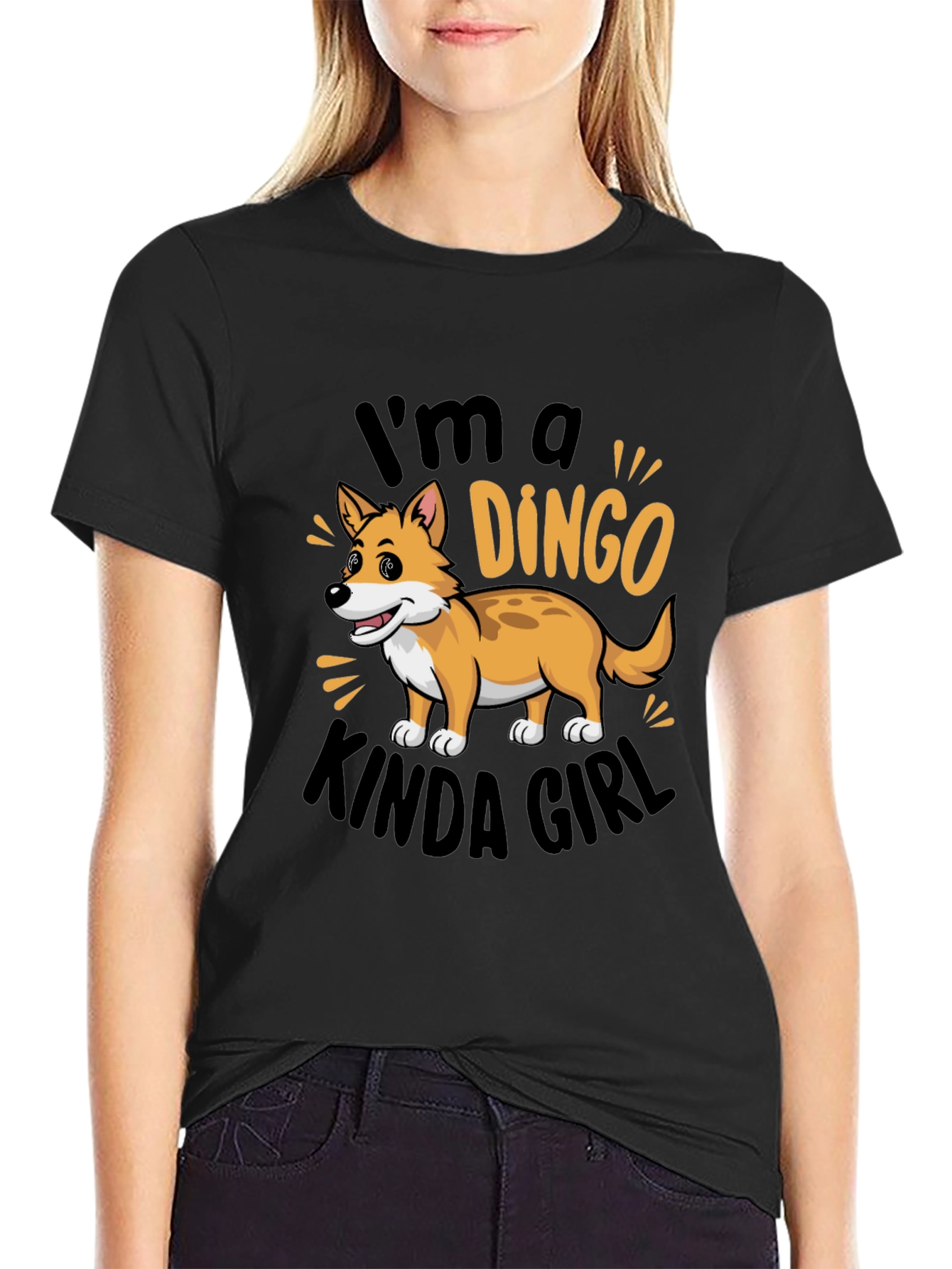 Dingo Kinda Girl T-Shirt: Trendy Animal Lover Tee
