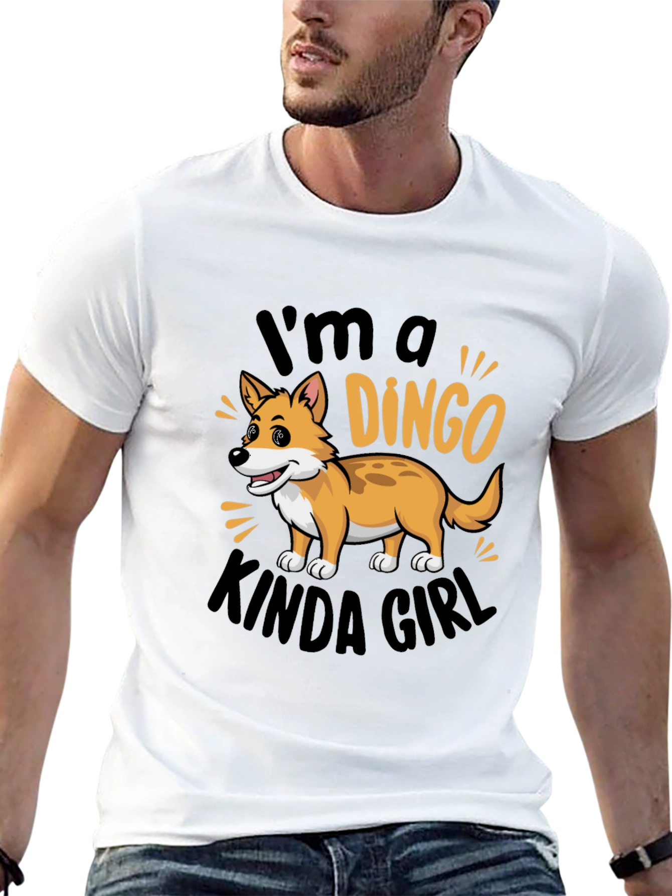 Dingo Kinda Girl T-Shirt: Trendy Animal Lover Tee