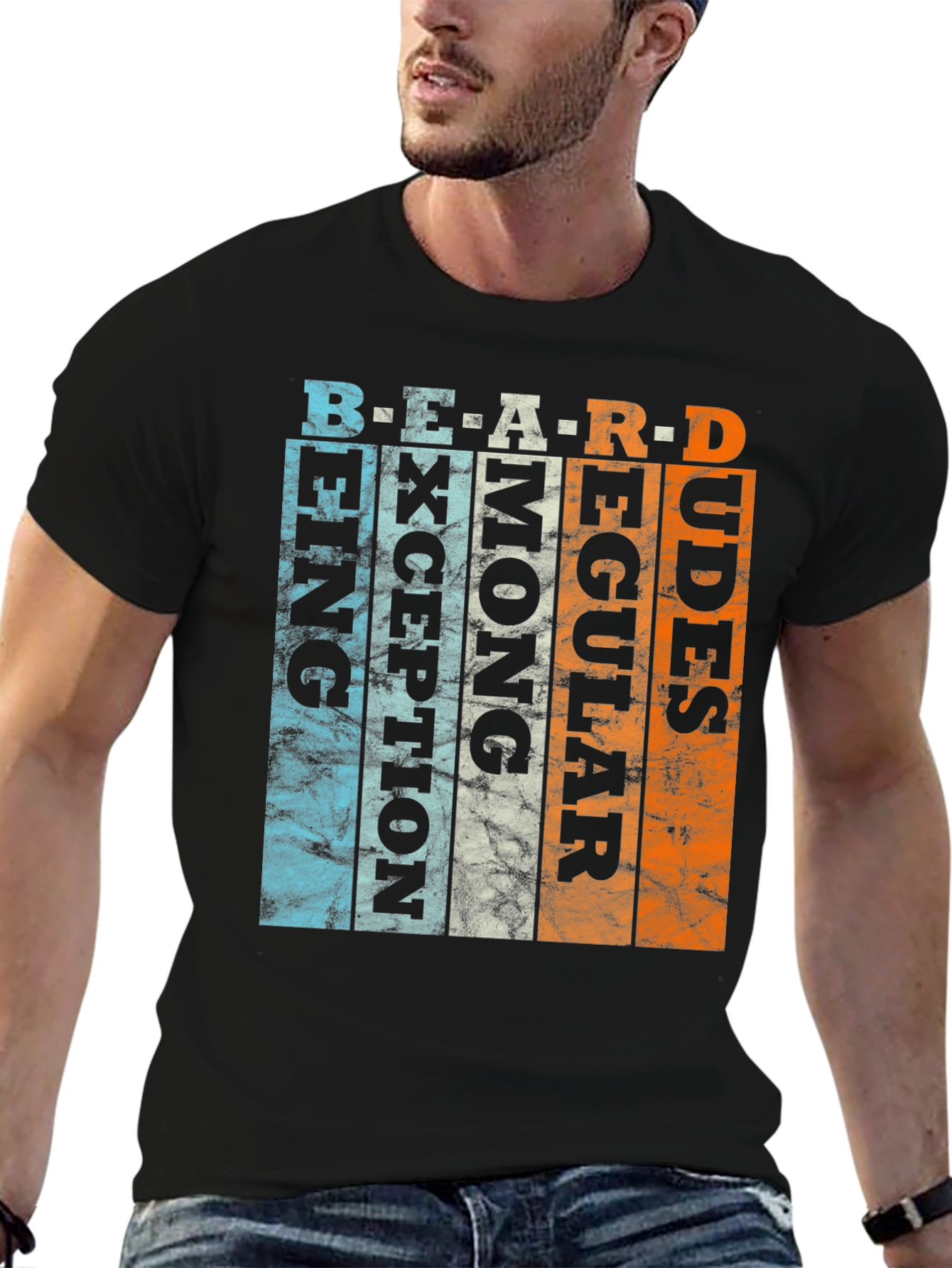 Beard Rules Funny Graphic T-Shirt