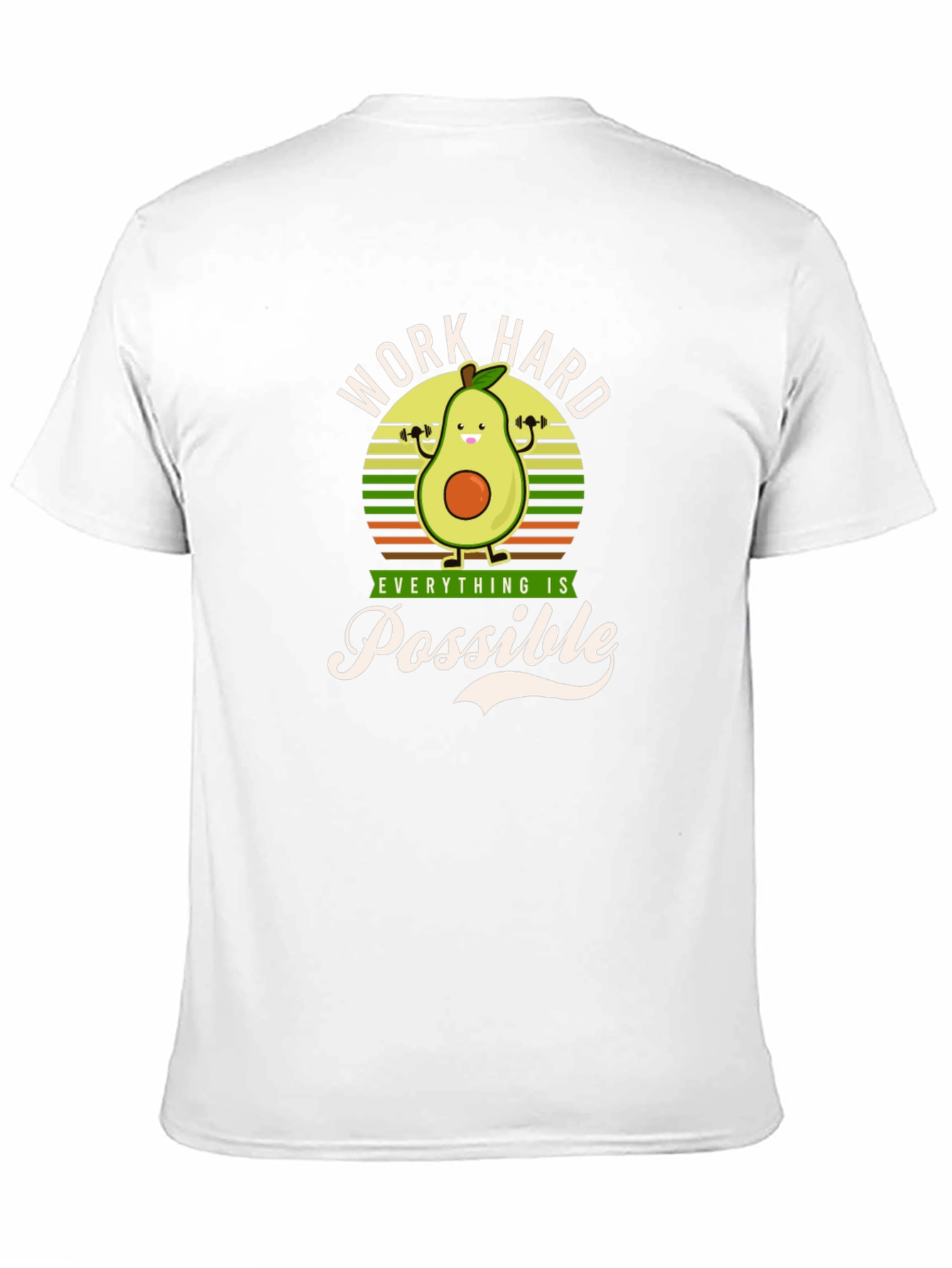 Avocado Workout Graphic T-Shirt