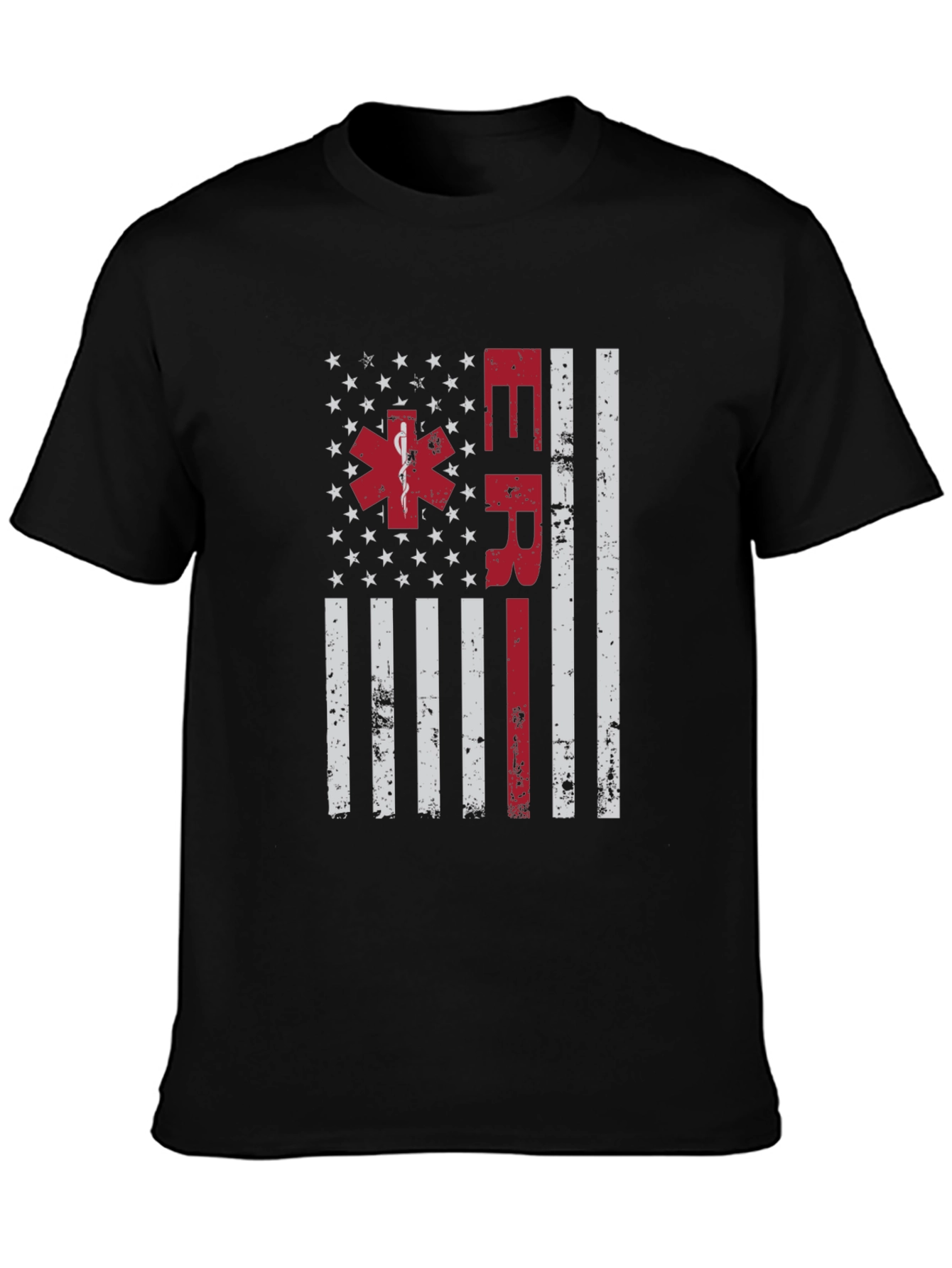 ER American Flag T-Shirt - Emergency Responder Tee