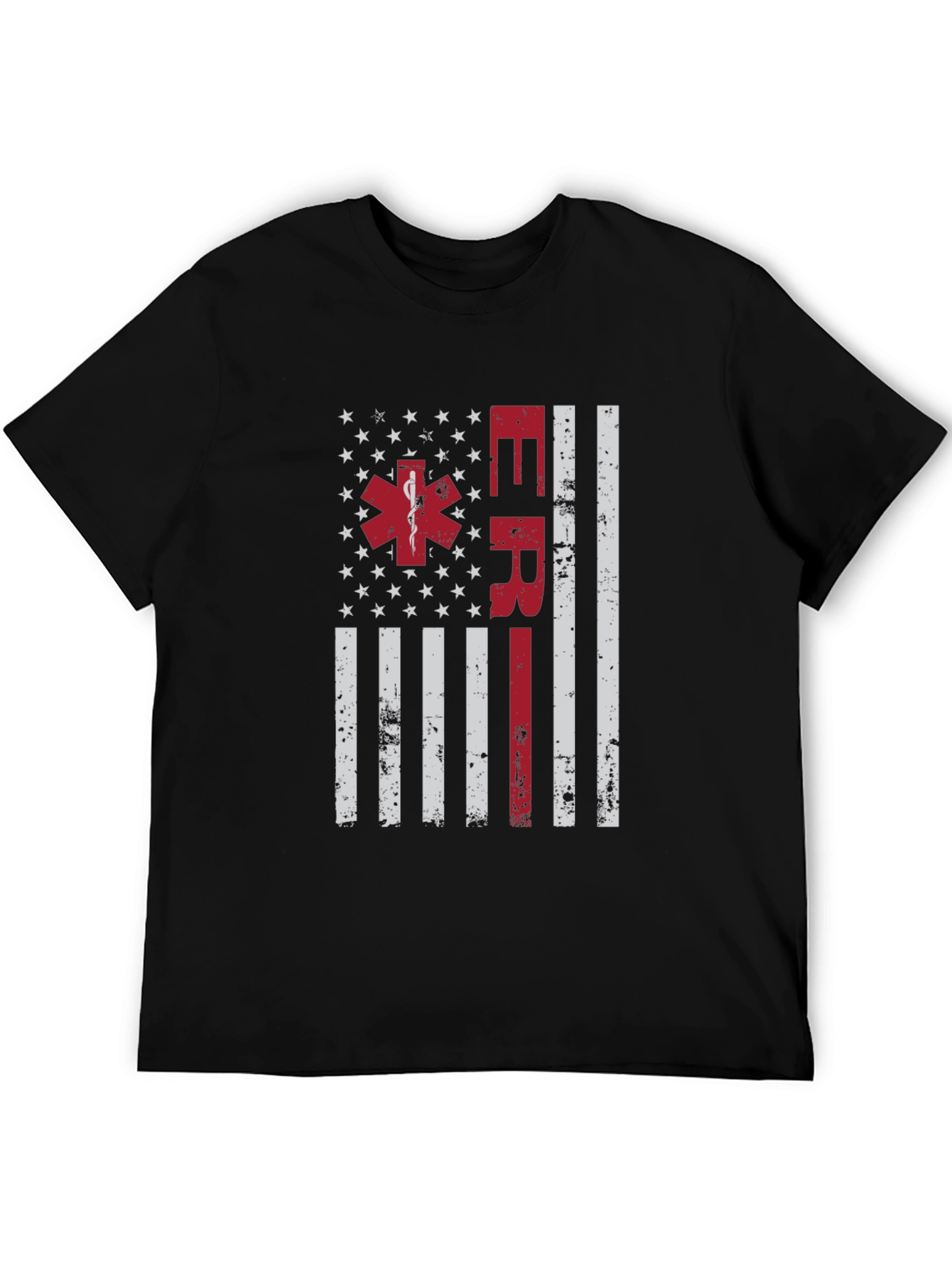ER American Flag T-Shirt - Emergency Responder Tee