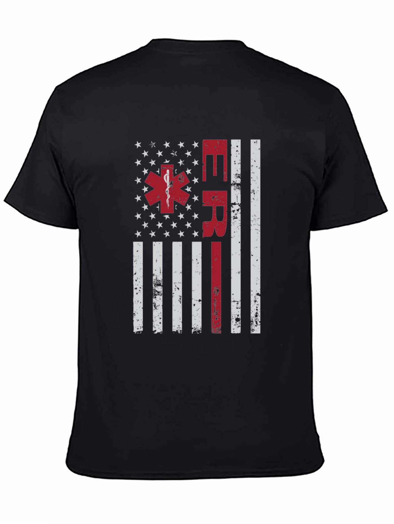 ER American Flag T-Shirt - Emergency Responder Tee