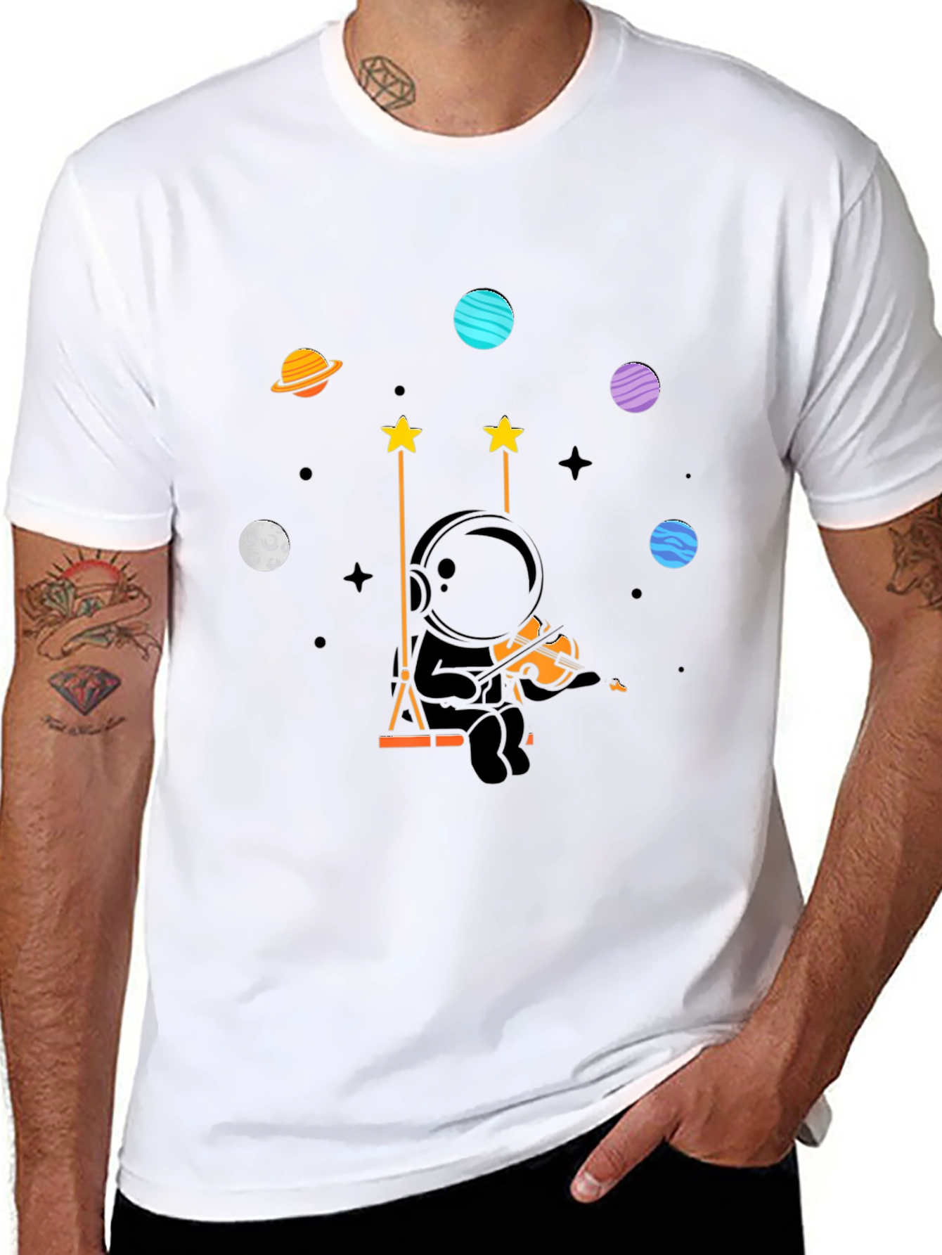 Astronaut Violinist T-Shirt
