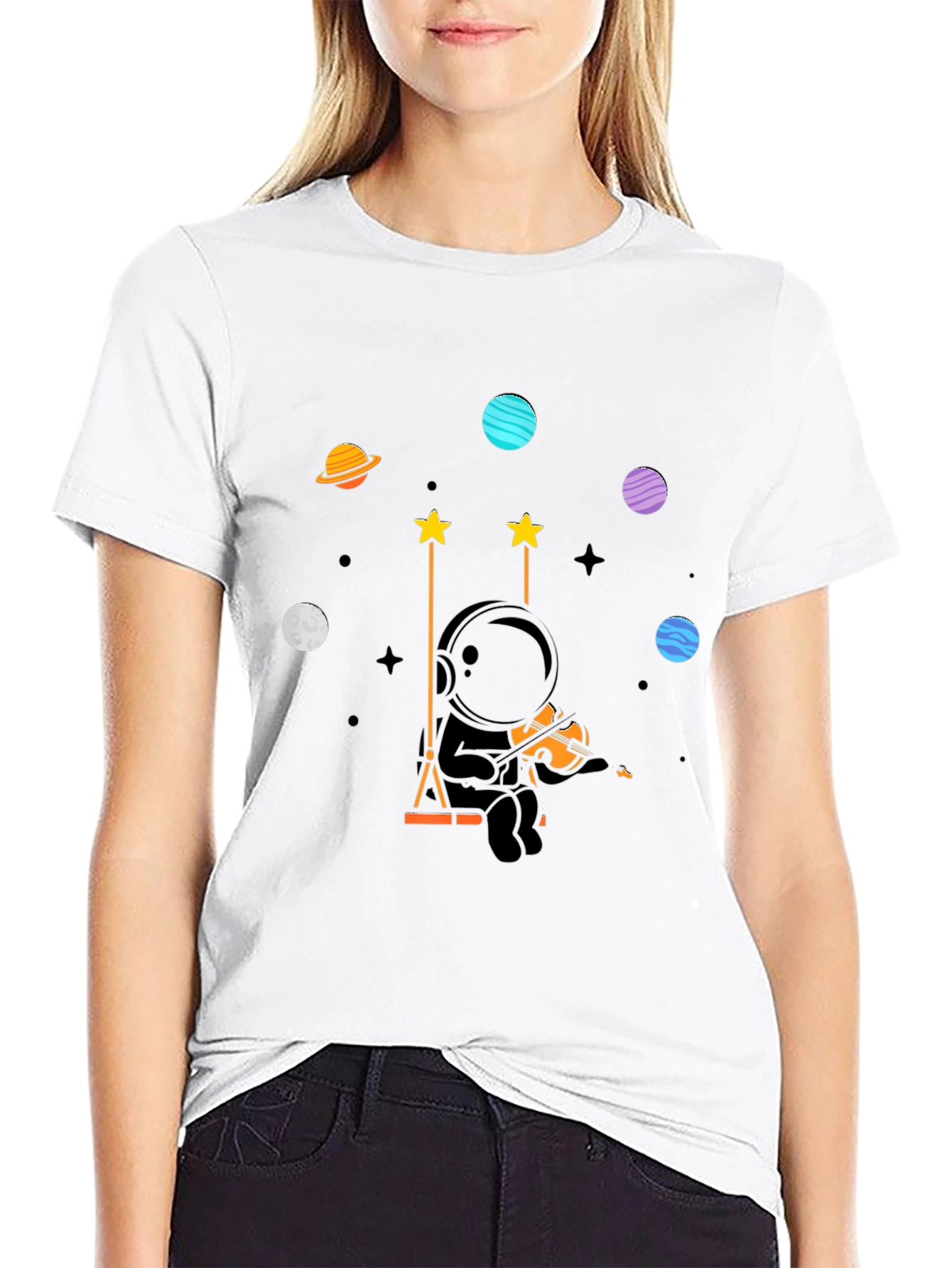Astronaut Violinist T-Shirt