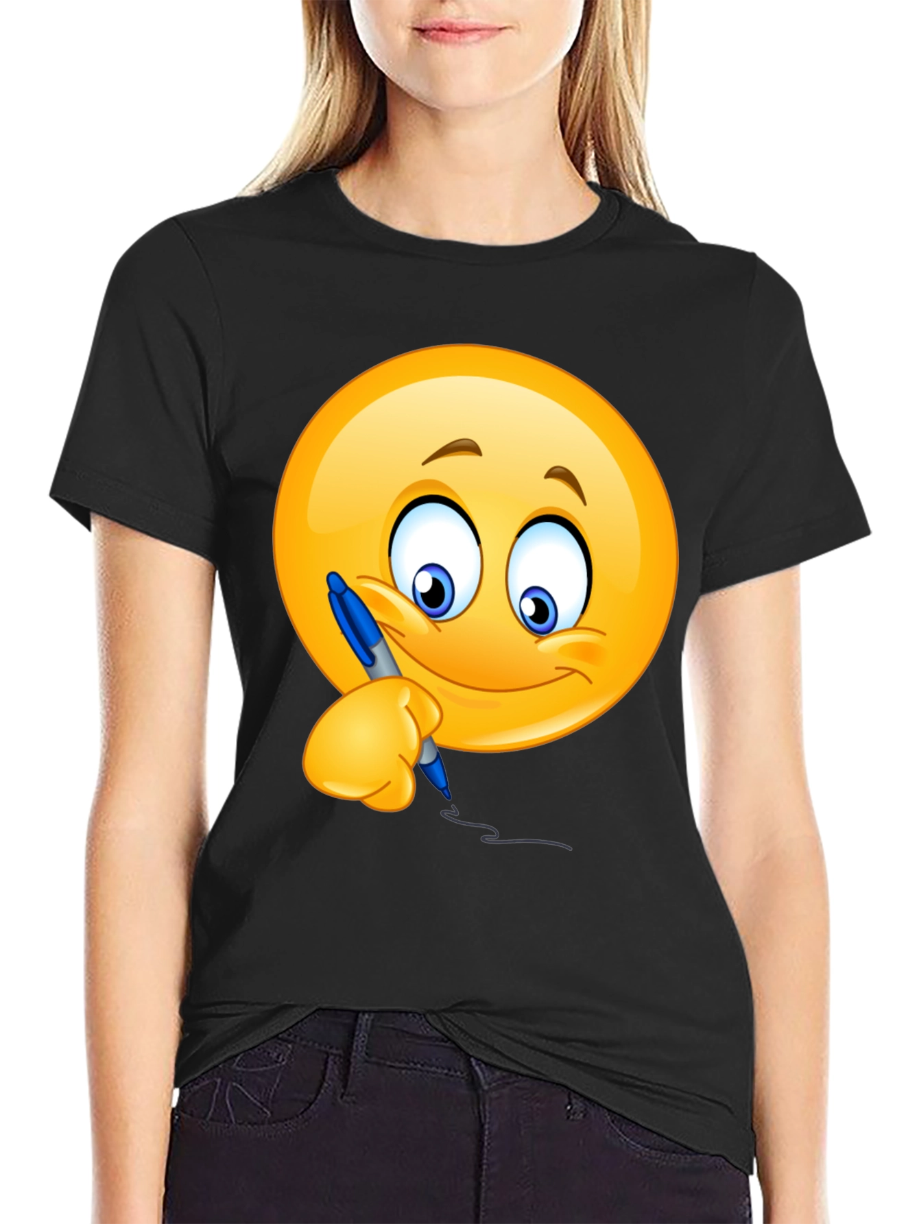 Emoji Writer Graphic T-Shirt - Fun & Expressive Tee