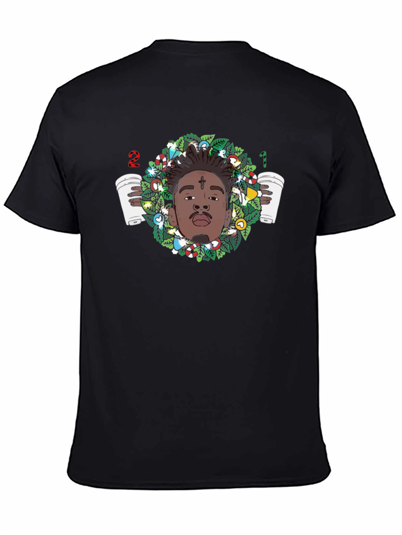 21 Savage Christmas Wreath T-Shirt