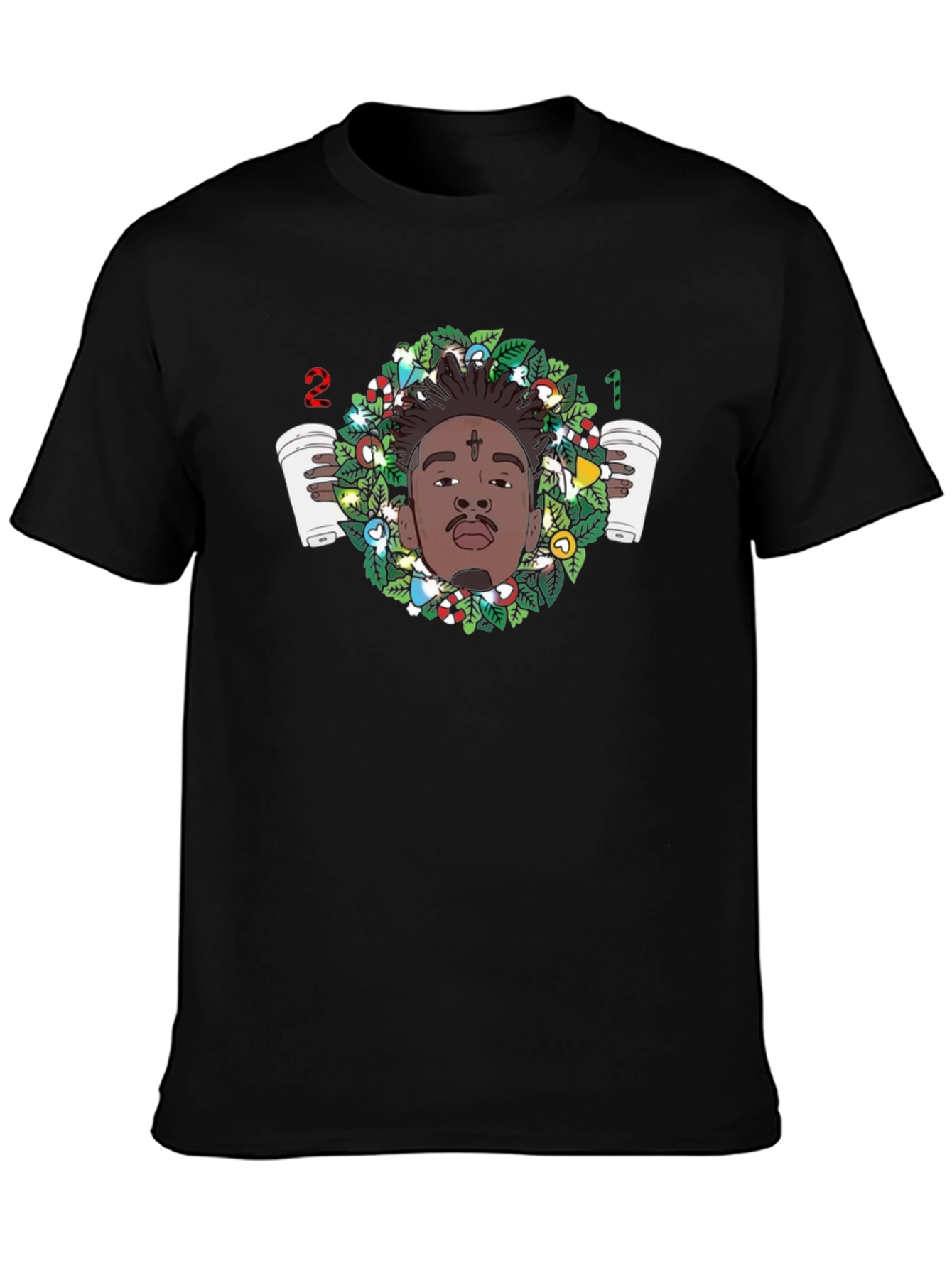 21 Savage Christmas Wreath T-Shirt