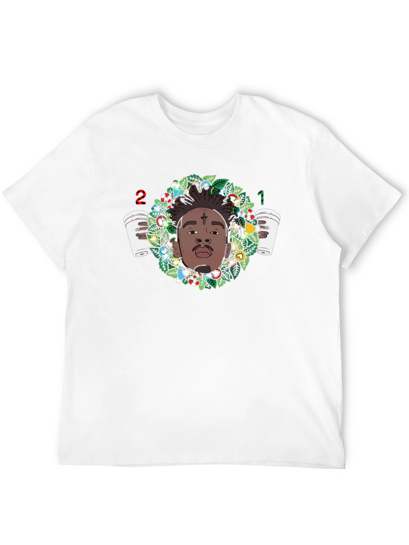 21 Savage Christmas Wreath T-Shirt