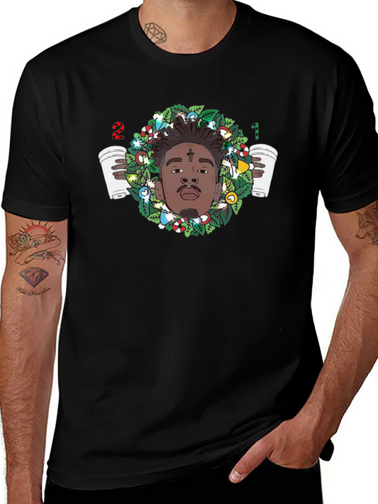 21 Savage Christmas Wreath T-Shirt