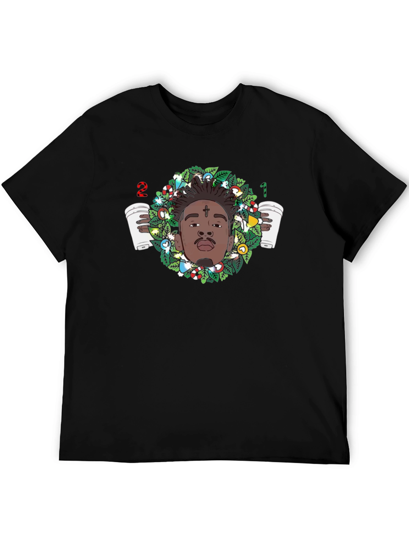21 Savage Christmas Wreath T-Shirt