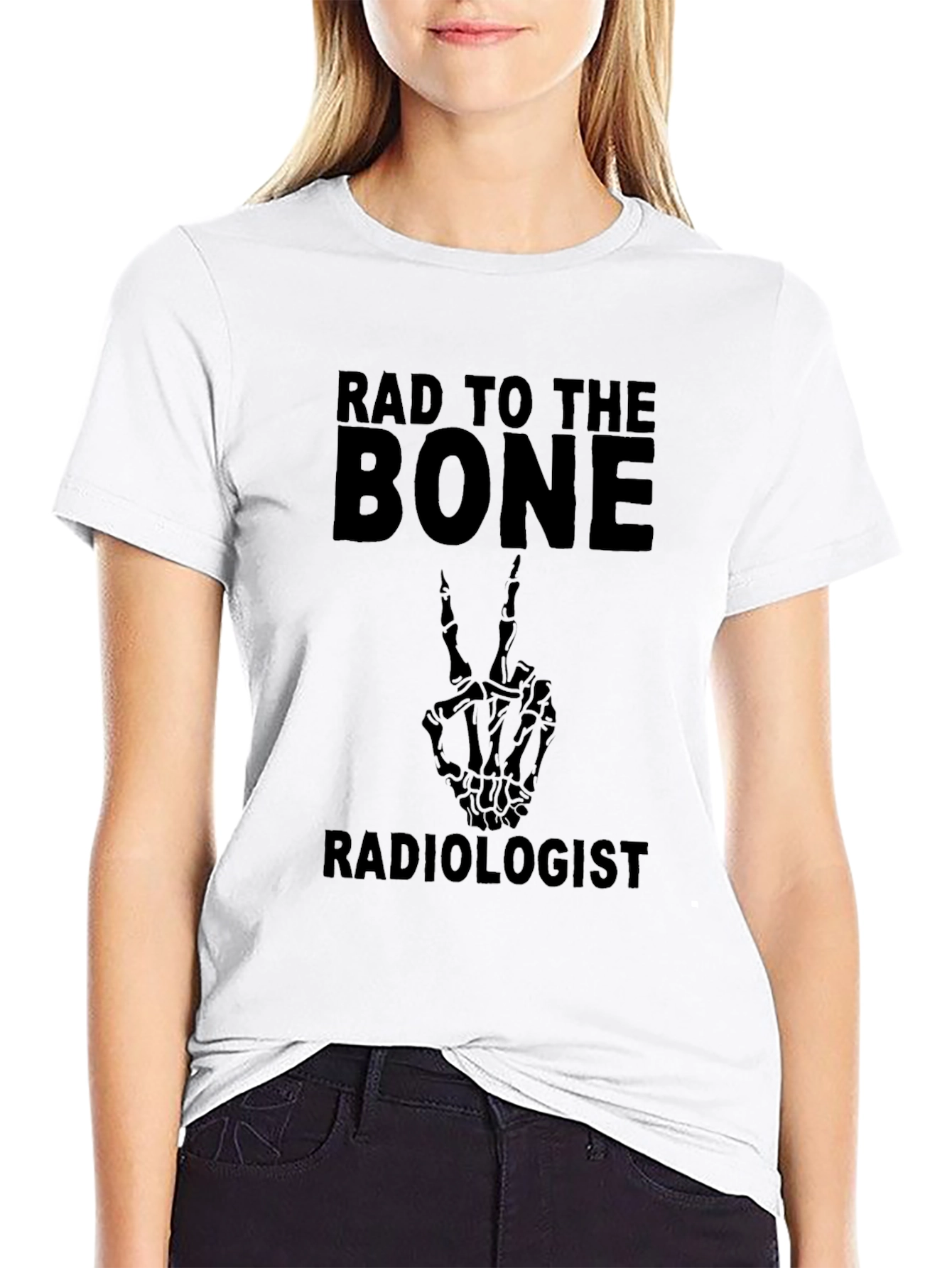 Rad to the Bone Radiologist Black T-Shirt