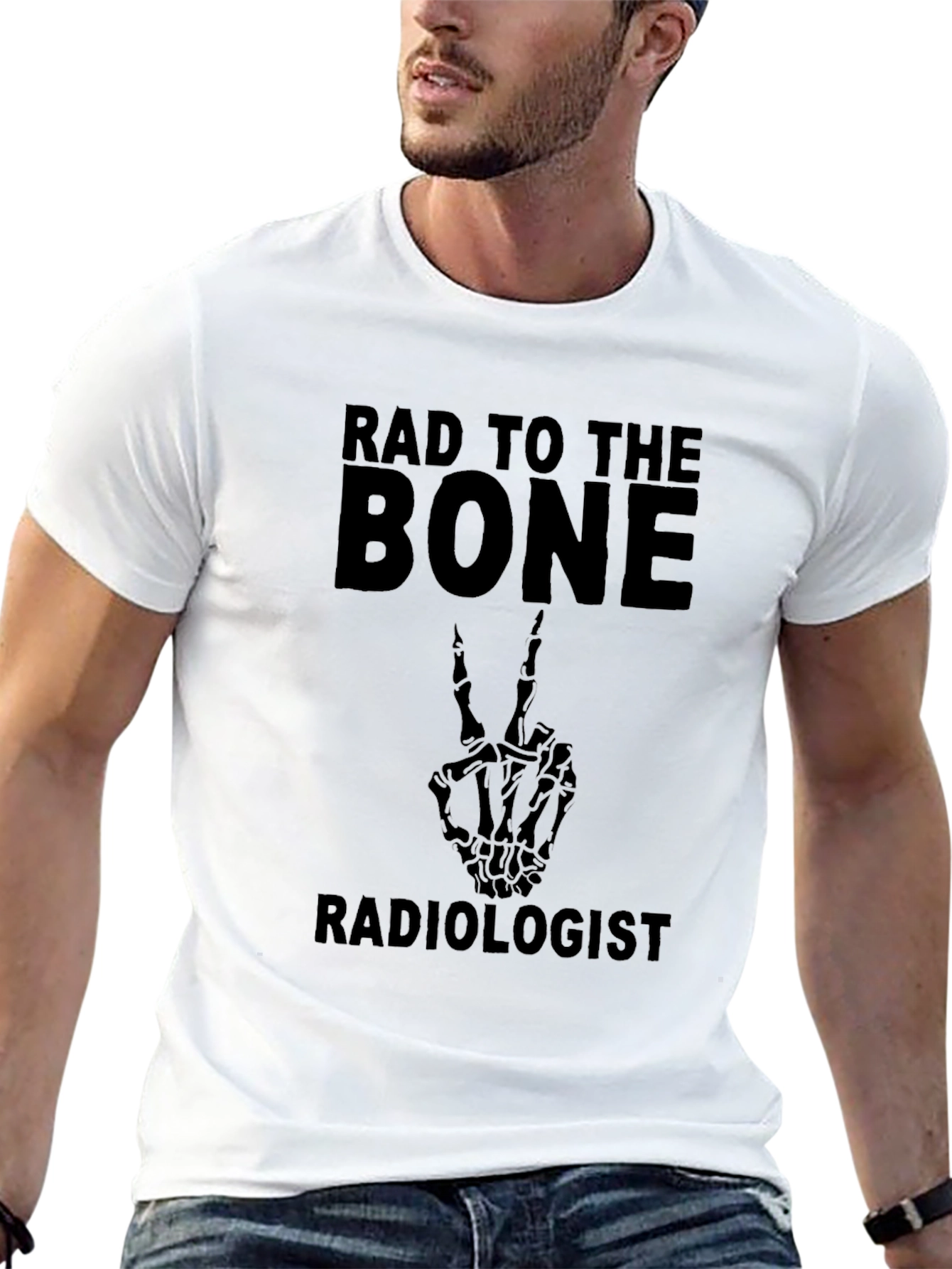 Rad to the Bone Radiologist Black T-Shirt