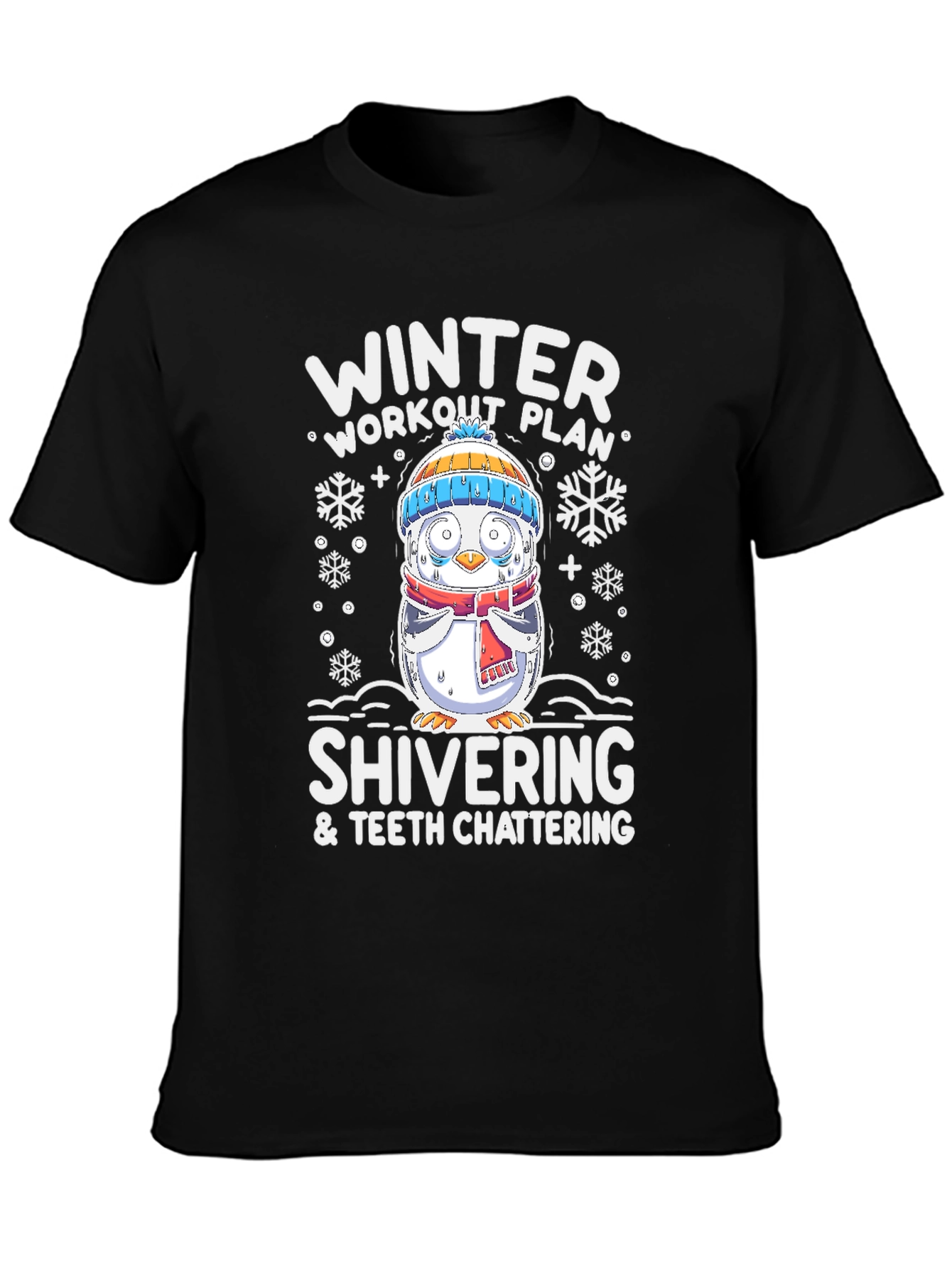 Winter Workout Plan Shivering T-Shirt