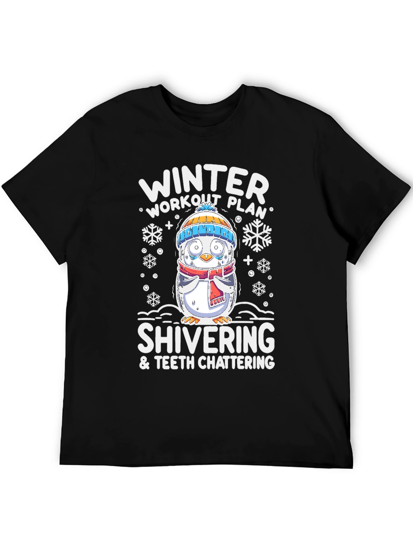 Winter Workout Plan Shivering T-Shirt