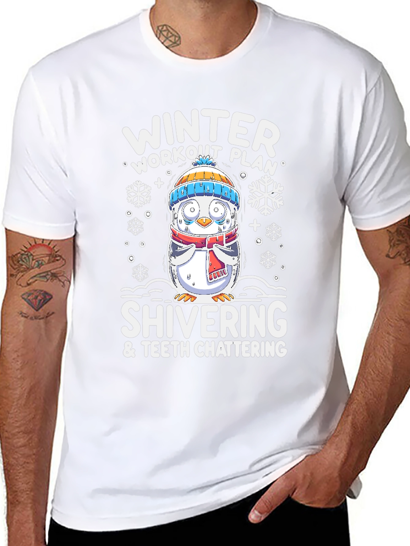 Winter Workout Plan Shivering T-Shirt