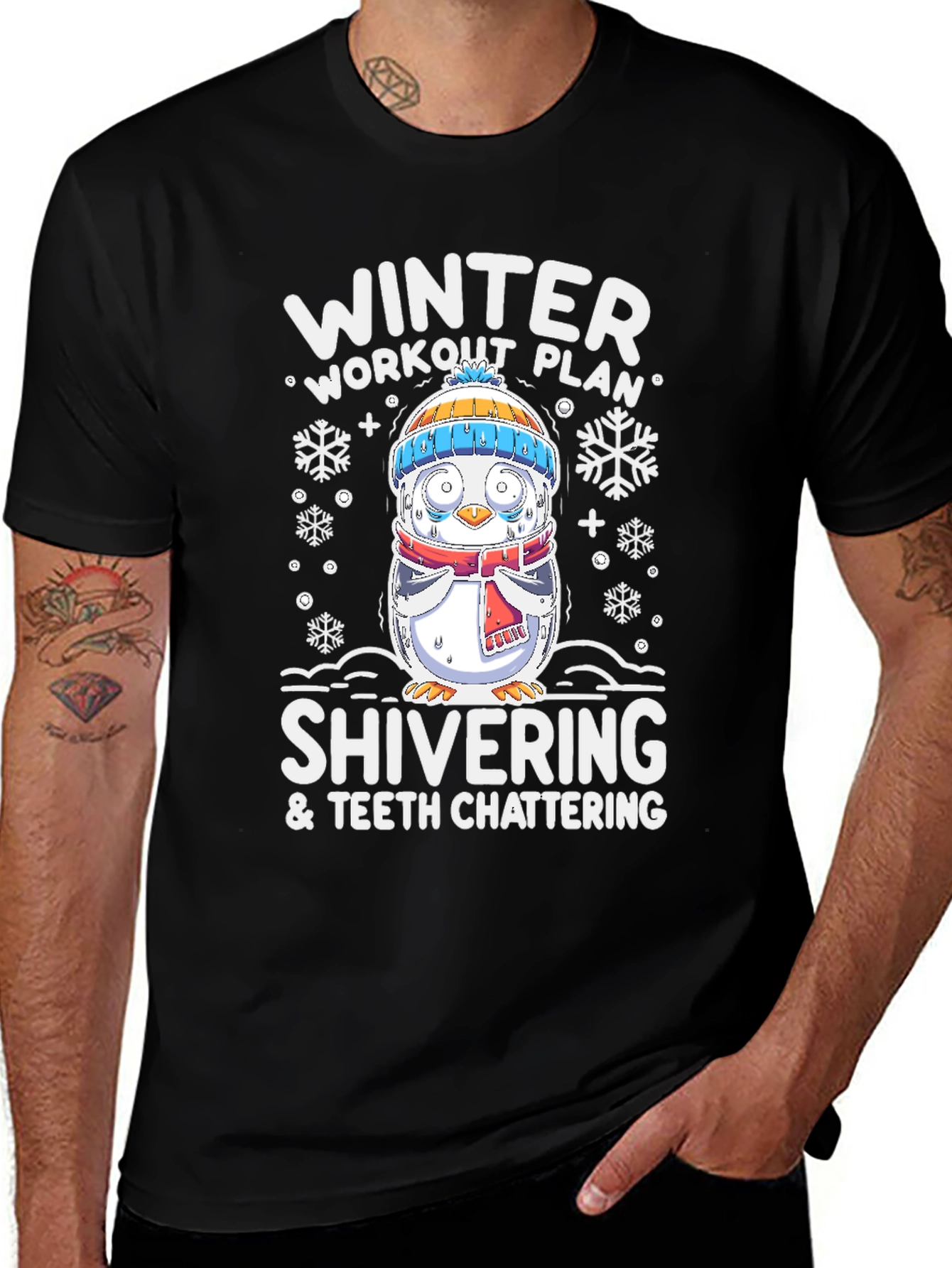Winter Workout Plan Shivering T-Shirt