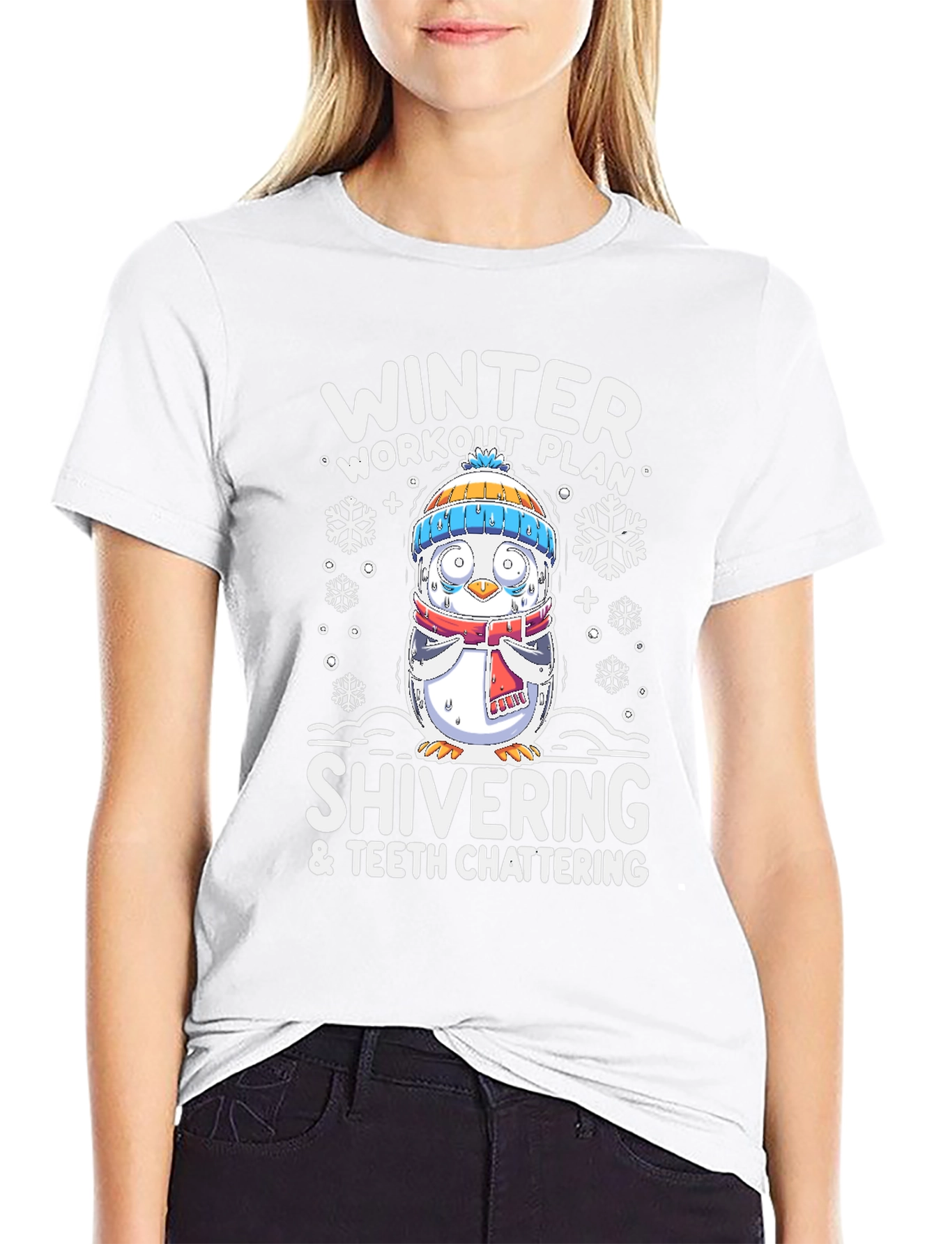 Winter Workout Plan Shivering T-Shirt