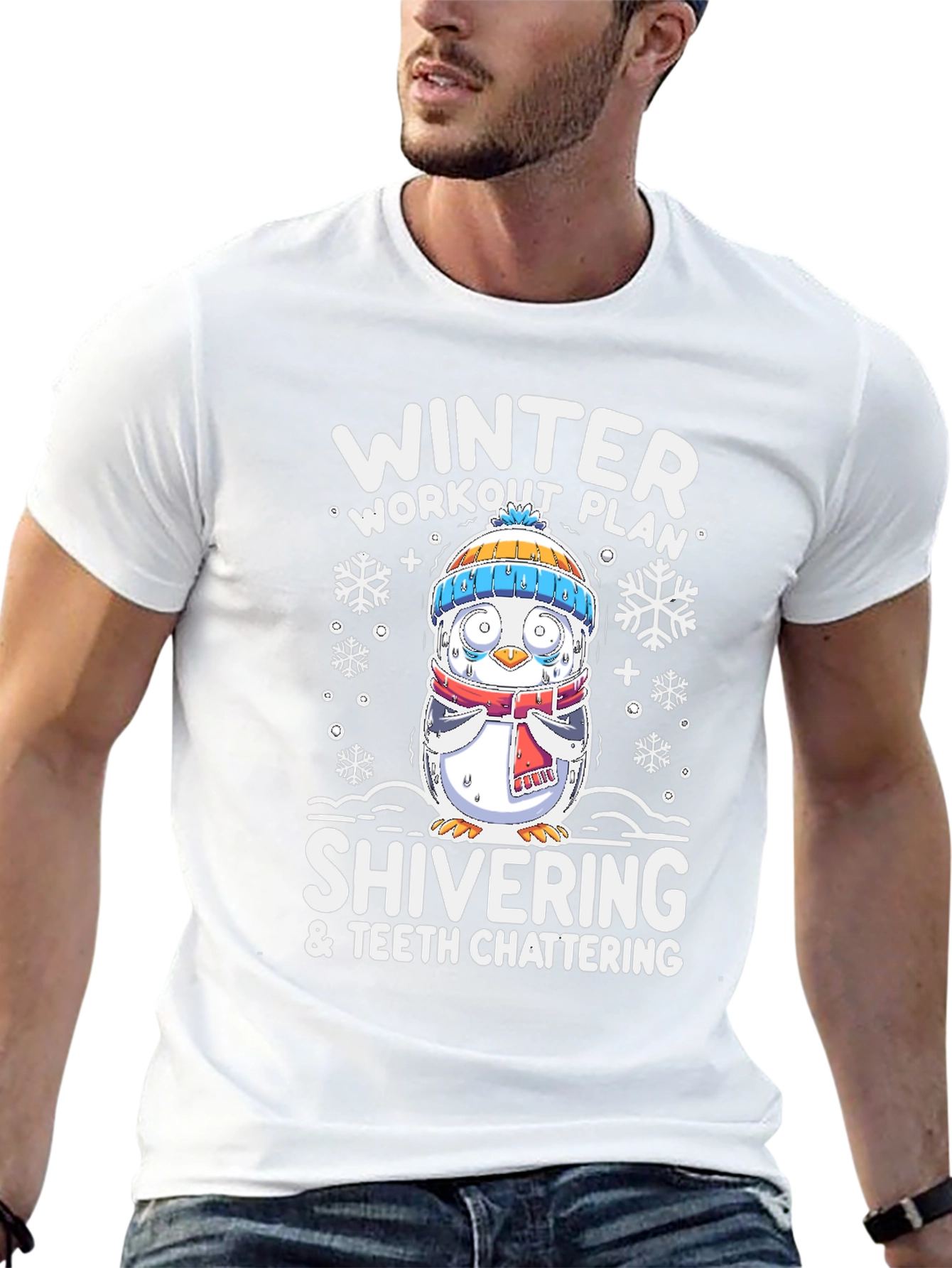 Winter Workout Plan Shivering T-Shirt