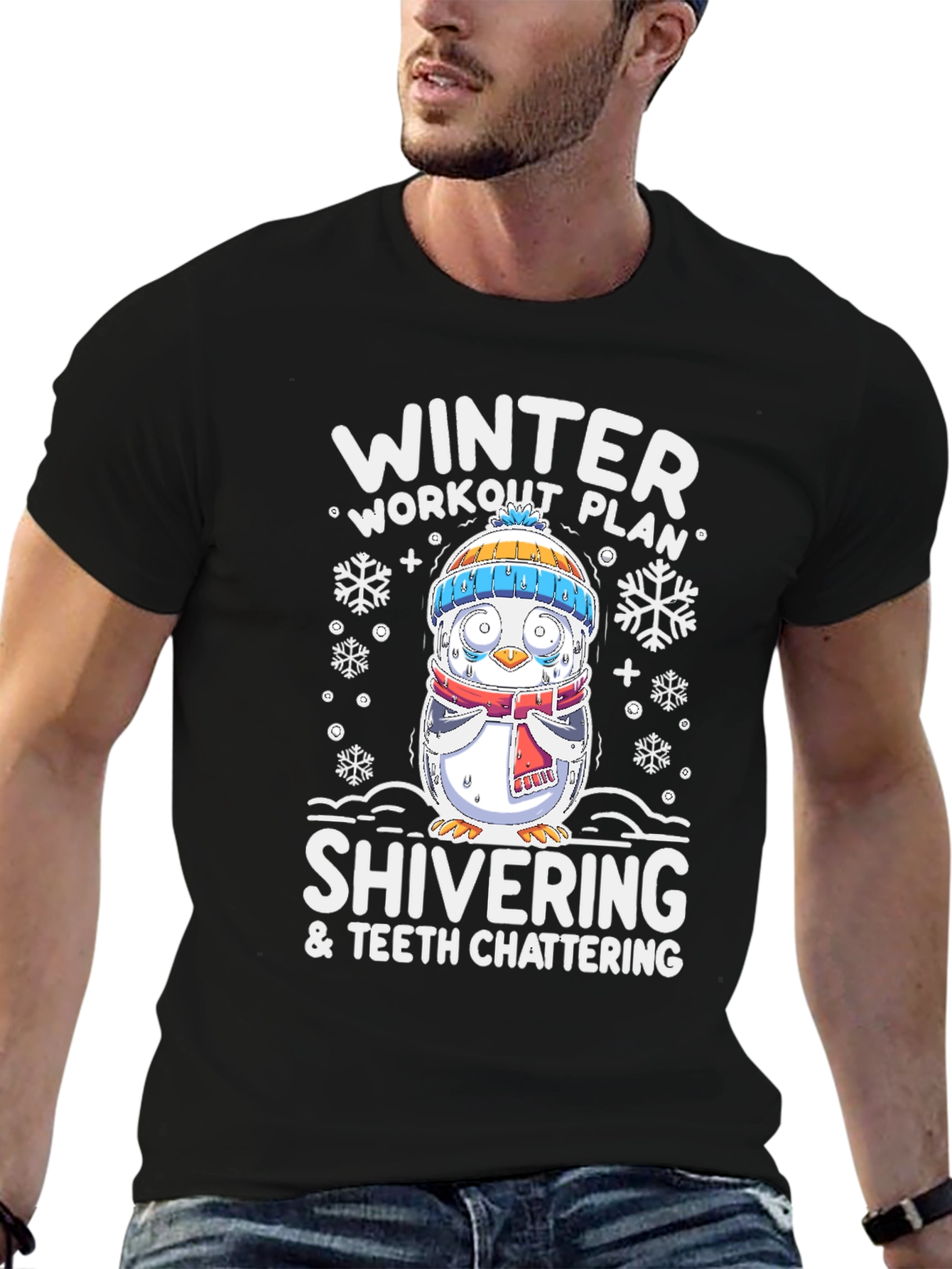 Winter Workout Plan Shivering T-Shirt