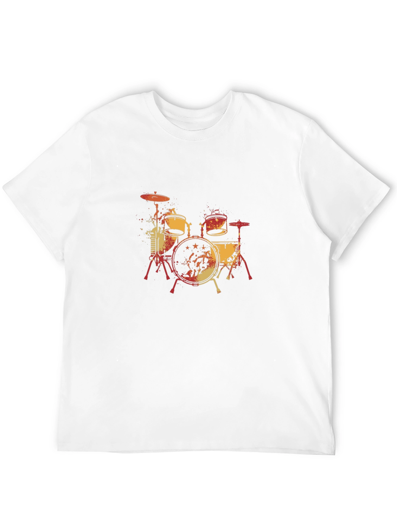 Drum Set Graphic Tee - Cool Musician T-Shirt