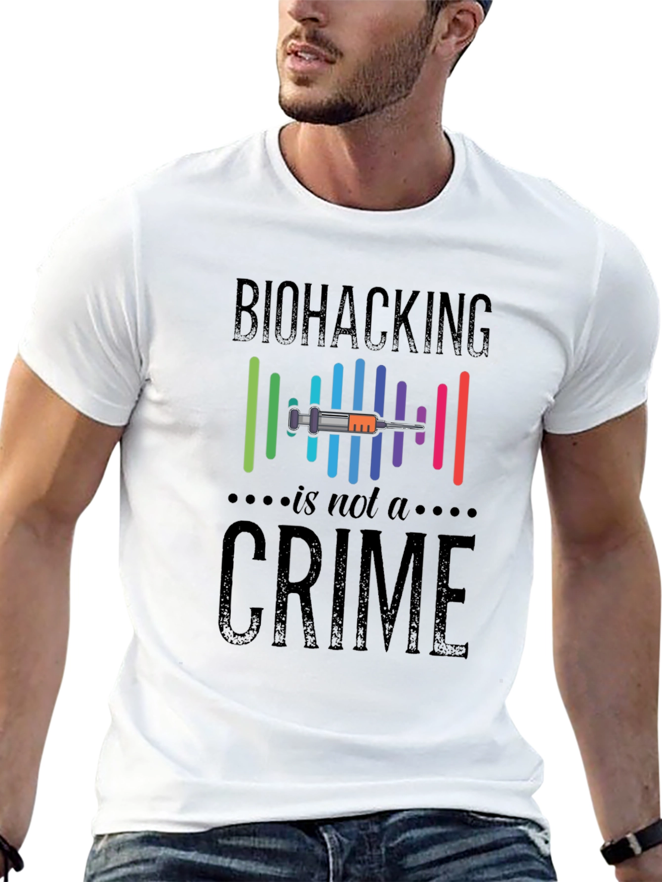 Biohacking Is Not A Crime Graphic T-Shirt
