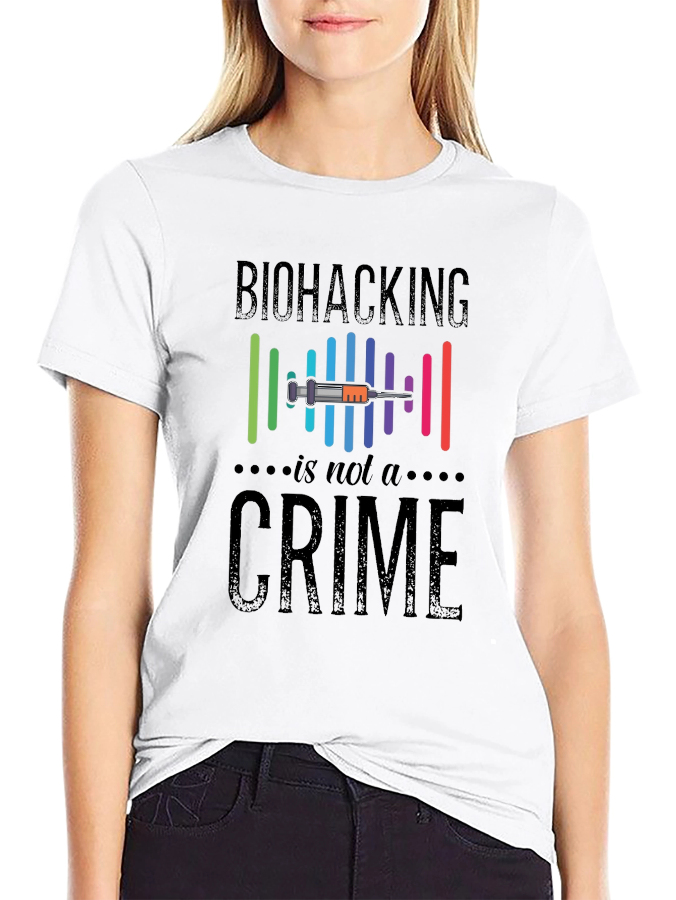 Biohacking Is Not A Crime Graphic T-Shirt