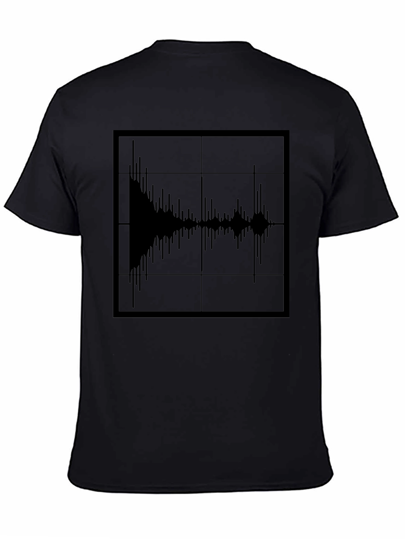 Sound Wave Graphic Tee - Modern Black T-Shirt