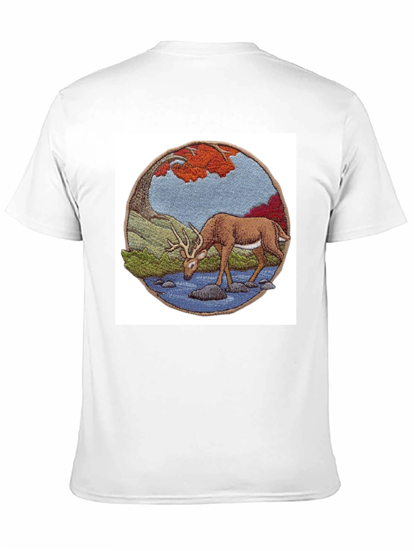 Deer Scene Black T-Shirt