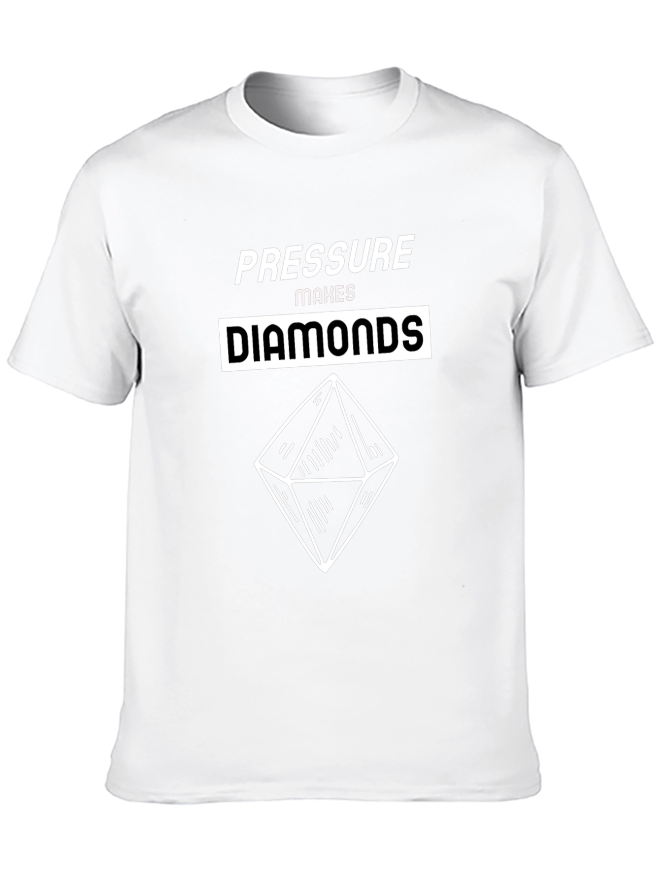 Pressure Makes Diamonds Graphic T-Shirt - Black