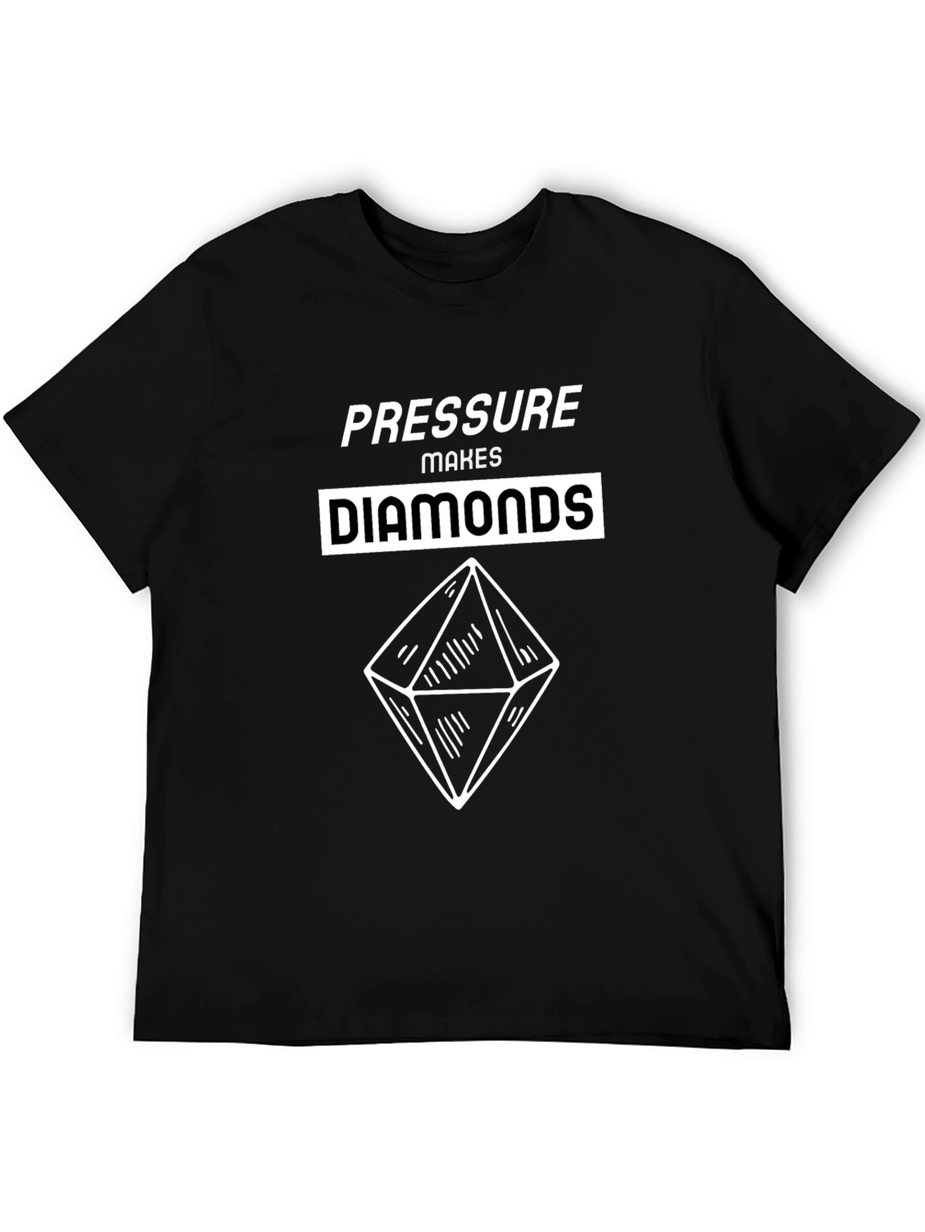 Pressure Makes Diamonds Graphic T-Shirt - Black