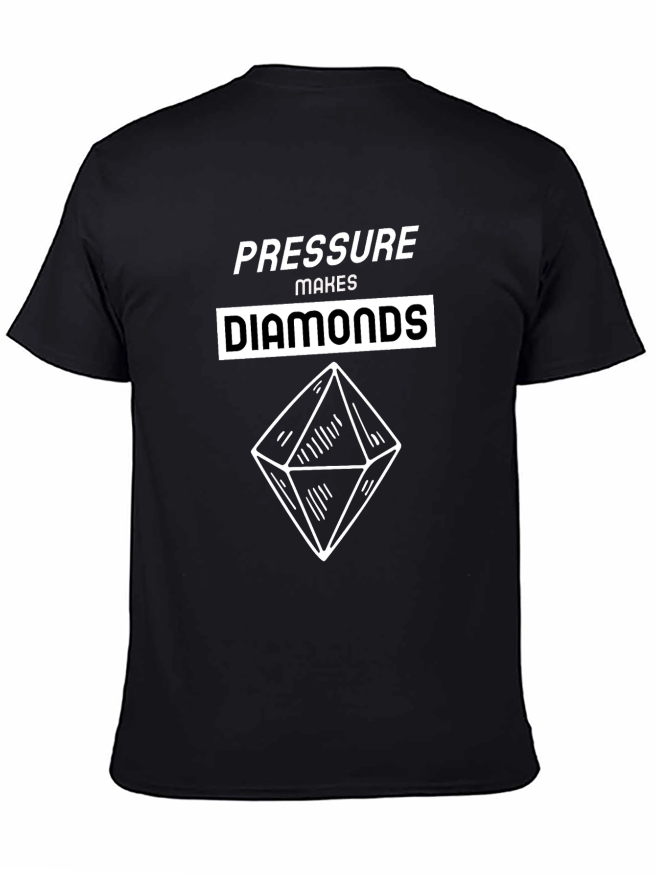 Pressure Makes Diamonds Graphic T-Shirt - Black