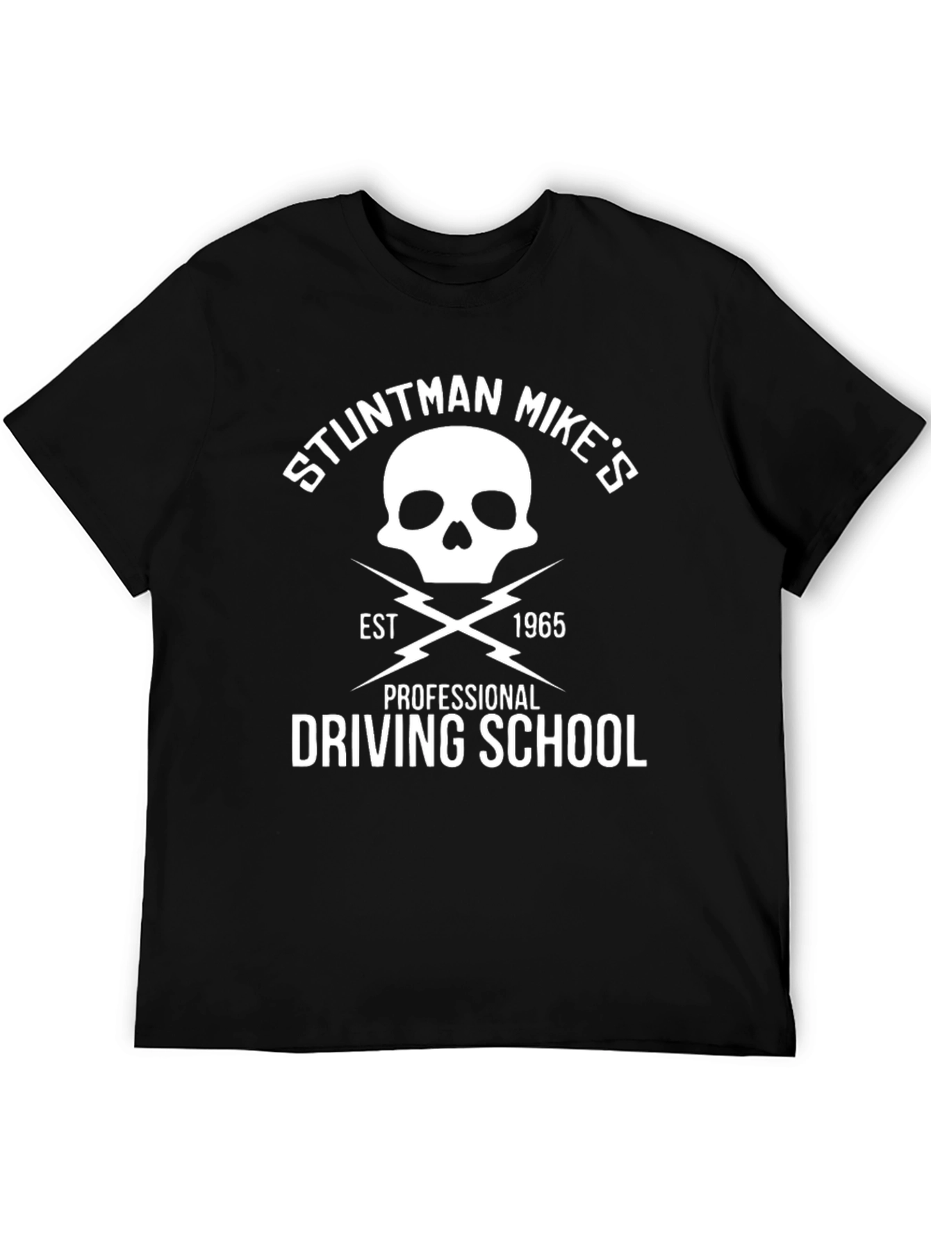 Stuntman Mikes Driving School Black T-Shirt