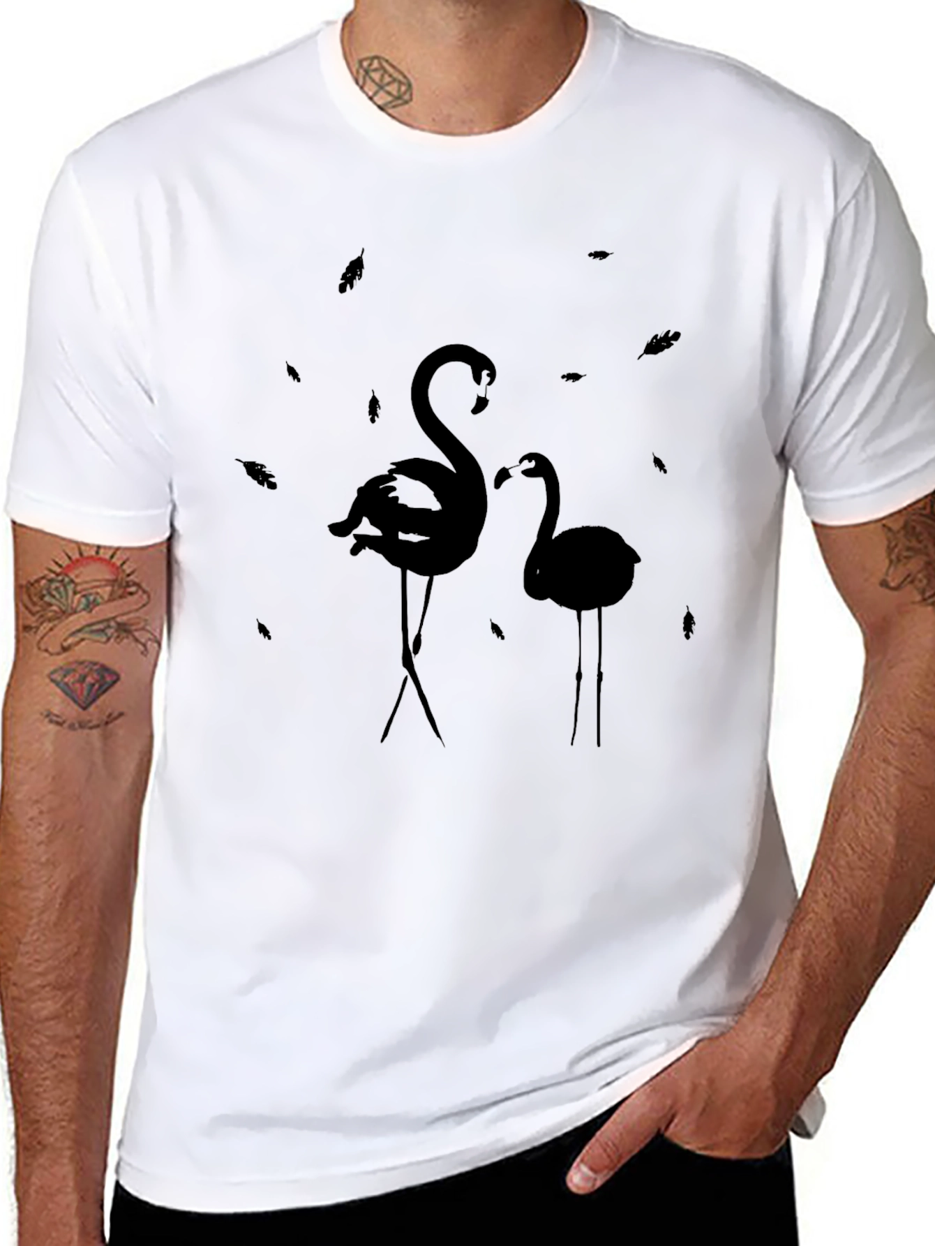 Black Flamingo Graphic Tee