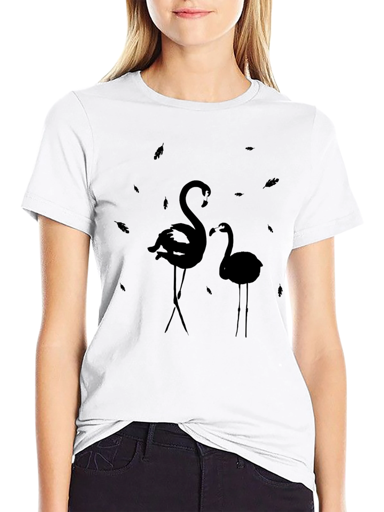 Black Flamingo Graphic Tee