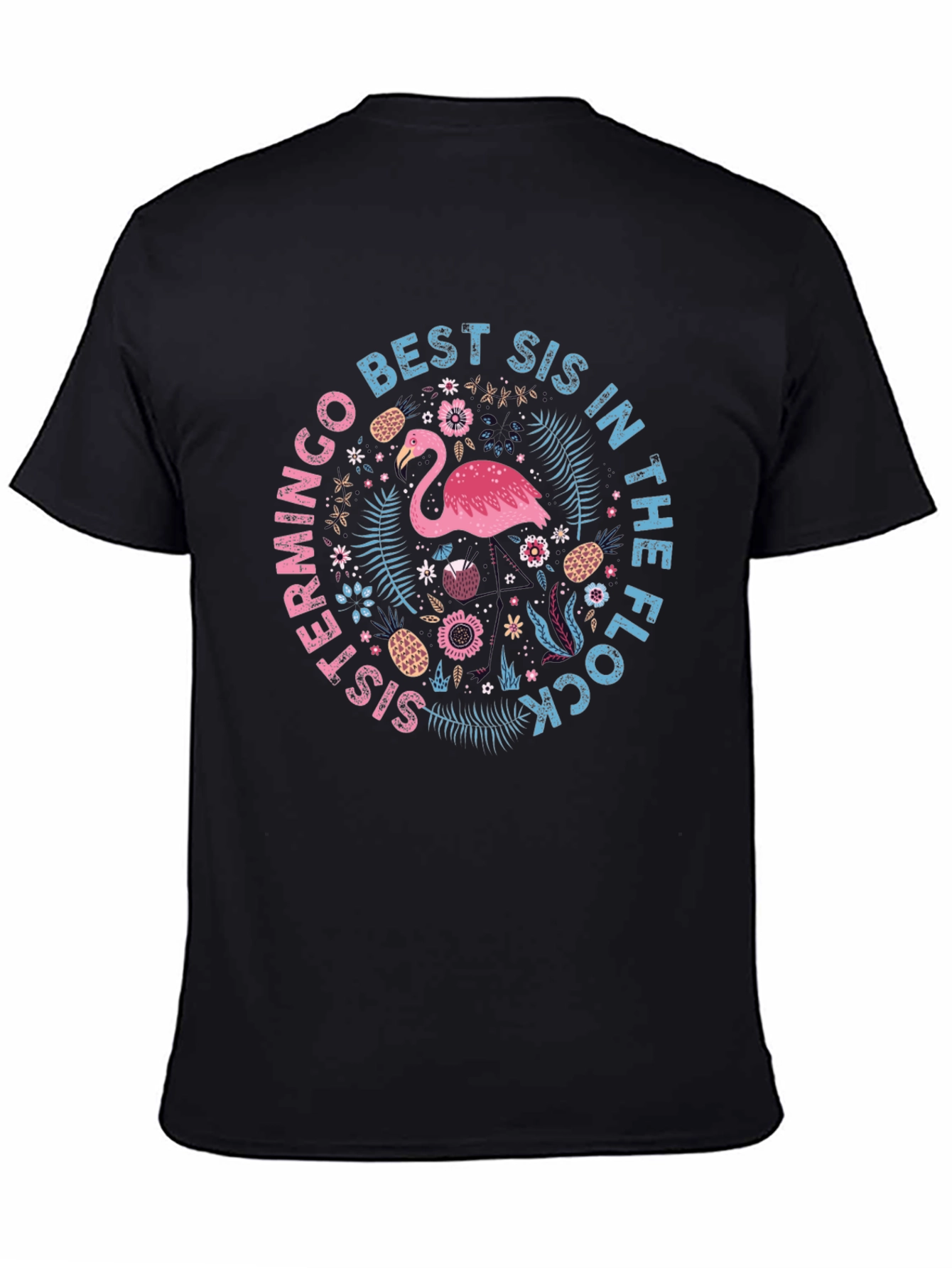 Best Sis in the Flock Flamingo T-Shirt