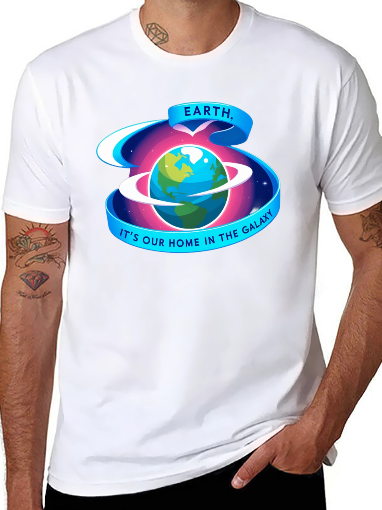 Earth Our Home Galaxy T-Shirt