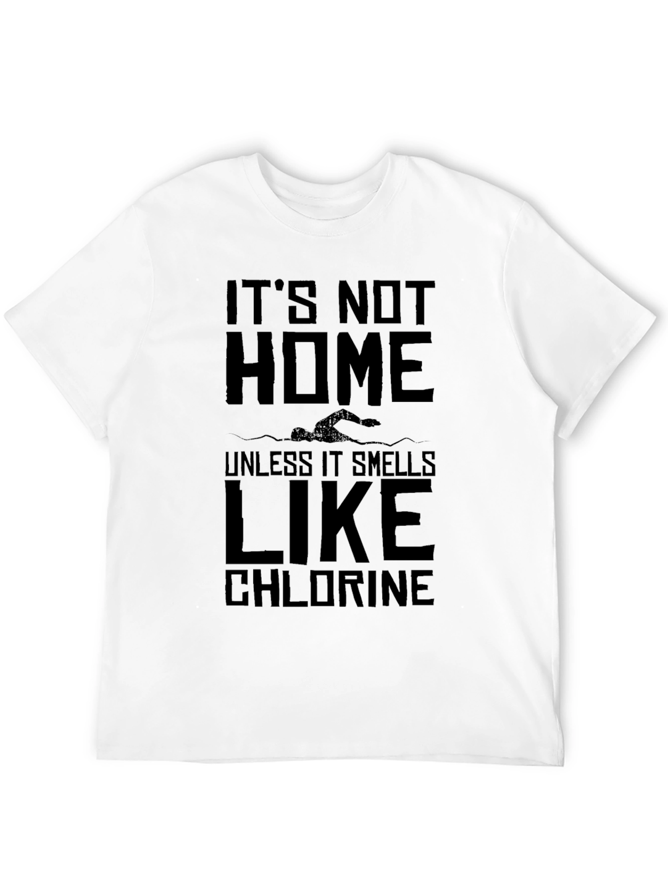 Swimmers Home Black T-Shirt