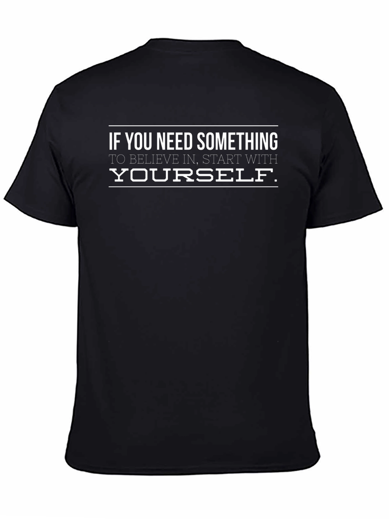 Believe in Yourself Graphic Tee - Black